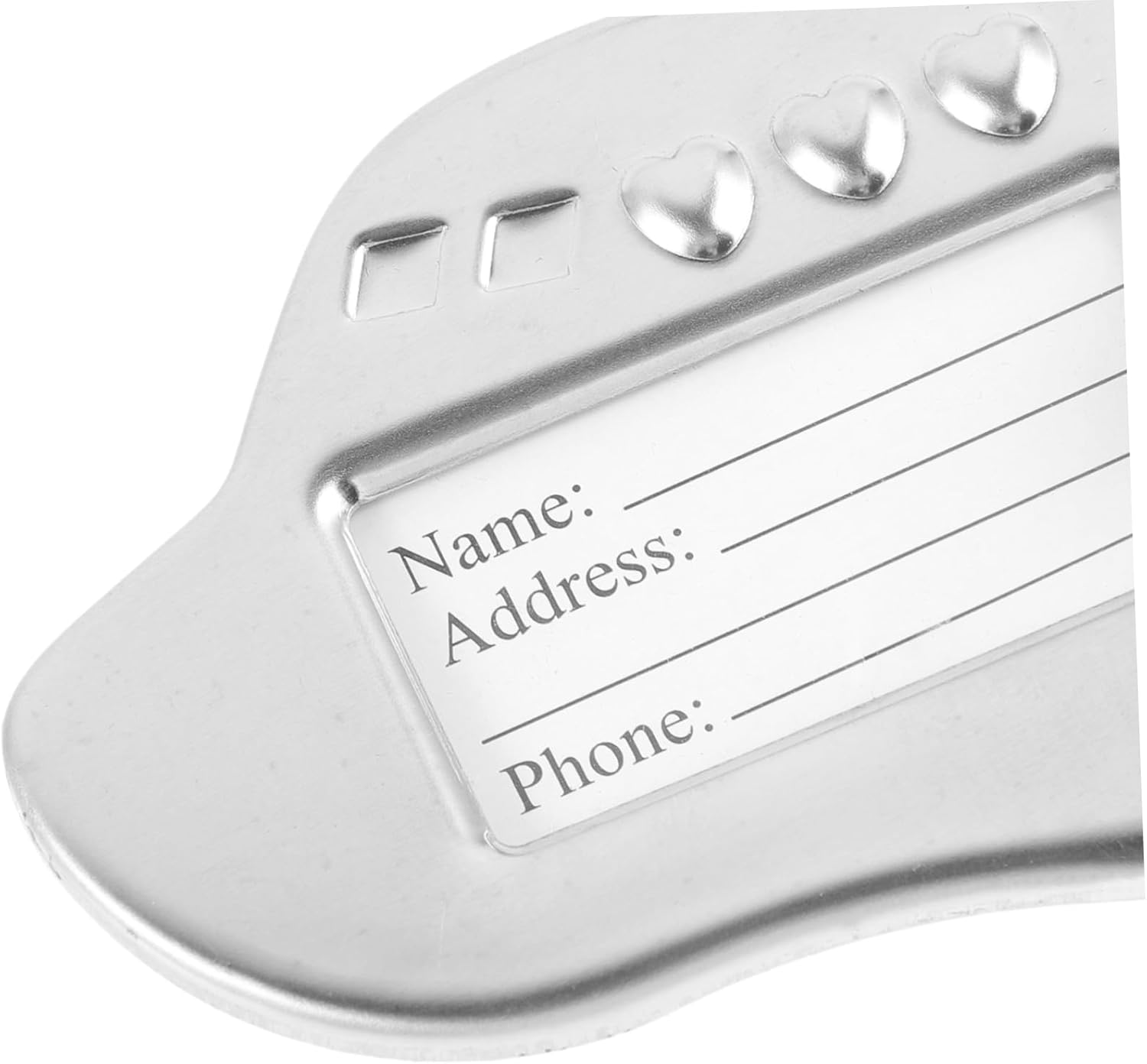 JEWEDECO Travel Suitcase Tags Airplane Shape Metal Luggage Name Tag for Safe Luggage Identification image number 5