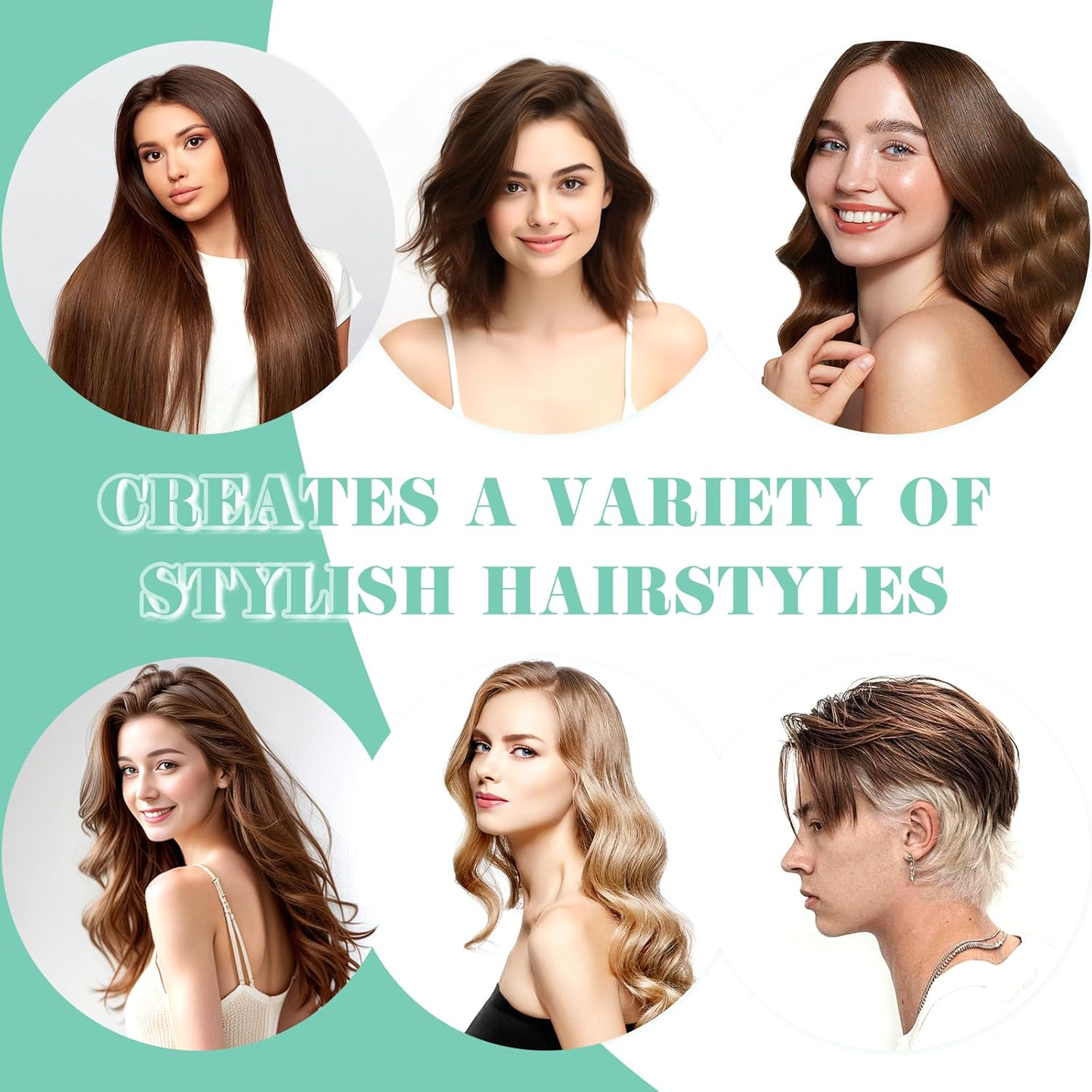 Curly Hair Brush, Curl Defining Brush, Shaping Curls Boar Bristle Styling Hairbrushes for Women and Men (Green) - Pink image number 3