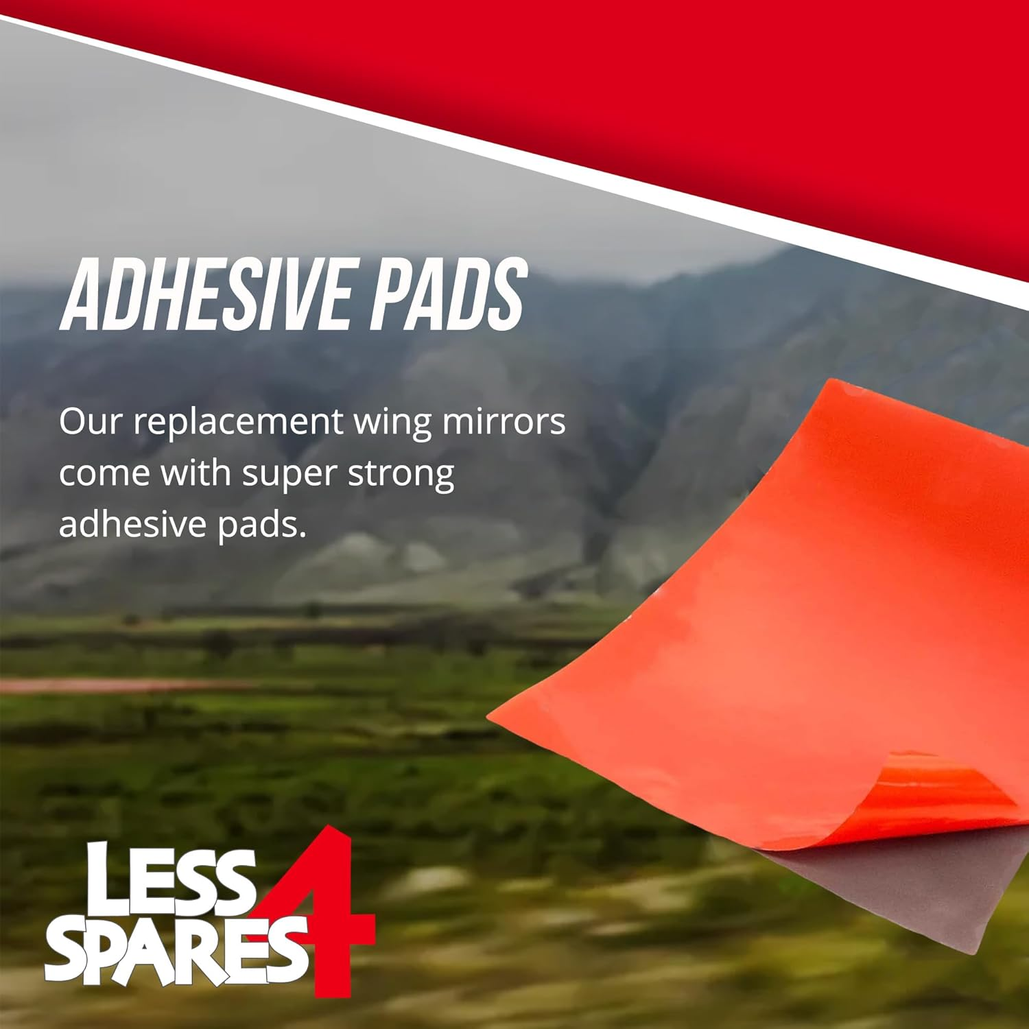 Less4Spares Wing Mirror Glass Left Compatible with BMW Z3 Roadster (Convertible) 1995-2003 STICK-ON Passenger near Side with Blind Spot, Automotive Replacement Parts image number 6