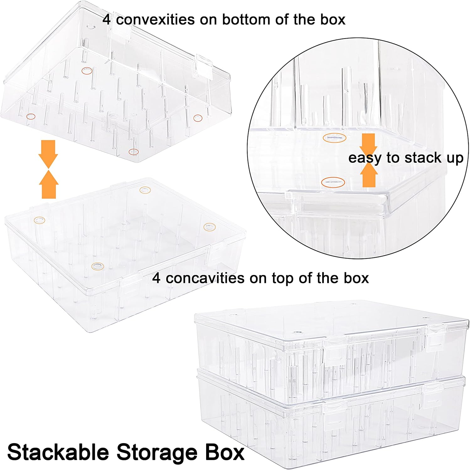New Brothread Pack of 2 Tall and Clear Storage Box/Organizer for 2X30 Home Embroidery&Cotton Thread Spools Compatible with Tall Thread Spools from Isacord/Floriani/Madeira/Glide/Ra/Connecting Thread image number 5