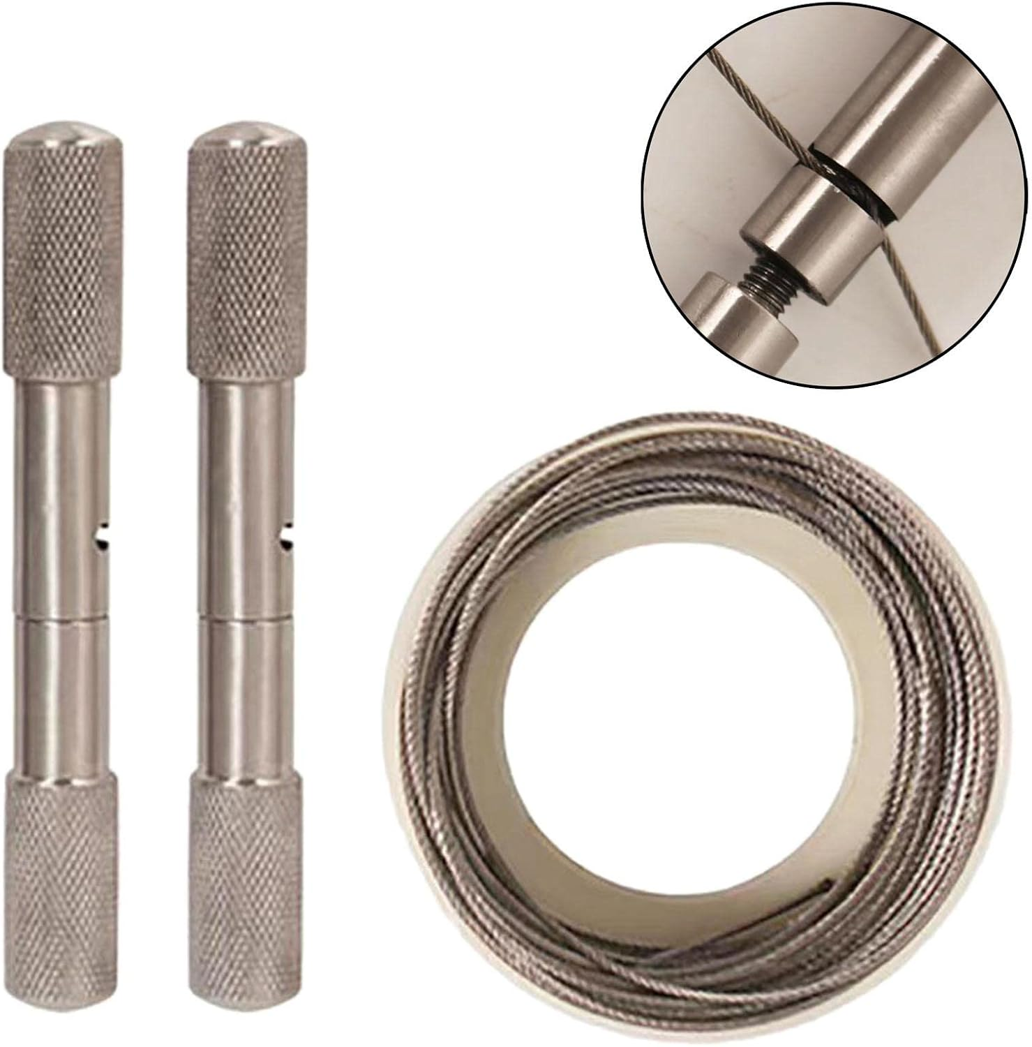 Amagogo Manual Camping Removal Wire Rope Dehorn Wire Saw Dehorning Saw Handles and Wire for Outdoor Backpacking Gear Calves image number 6