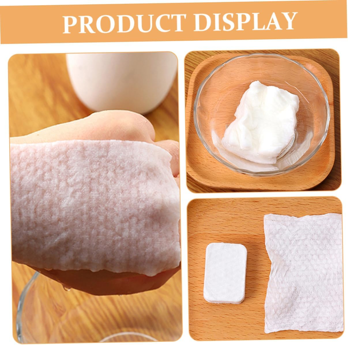 1 Pack Cotton Pads Exfoliating Pads for Face Algodon Desmaquillantes Para Stain Powder Puff Flushable Cream Dry Wipes Cleaner Masks Foaming Spong Makeup Pad White Non-Woven Fabric image number 2