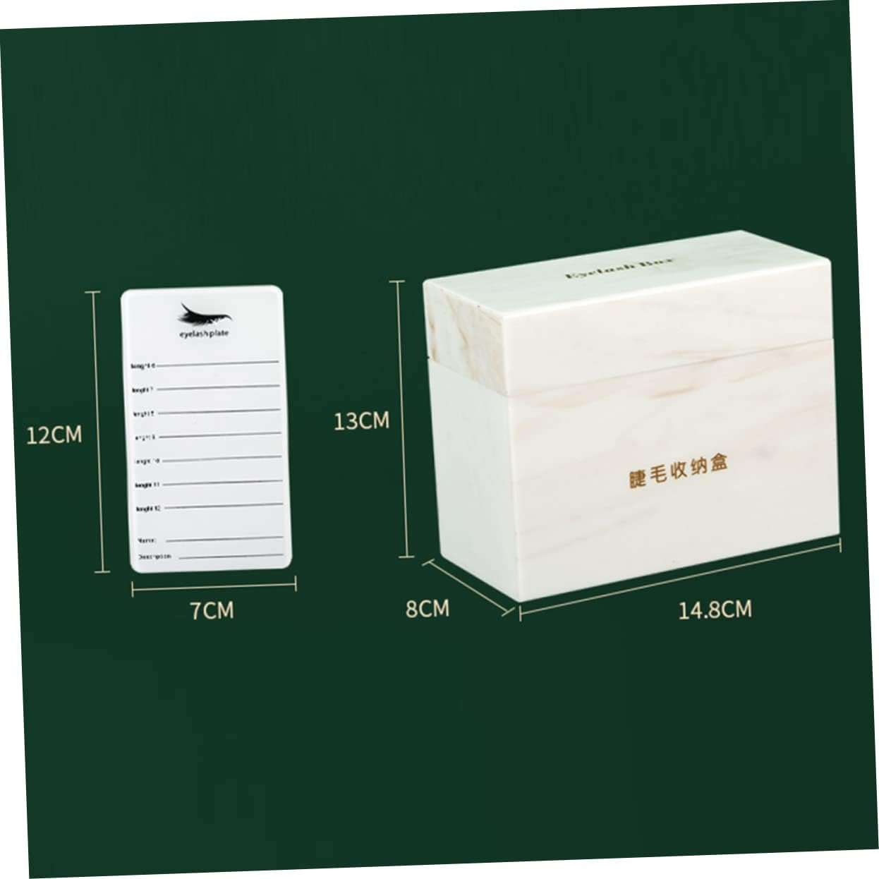 KALLORY 9Pcs Acrylic Lash Tray Lash Holder Tray Eyelash Storage Board for Extensions Extension Tool image number 4