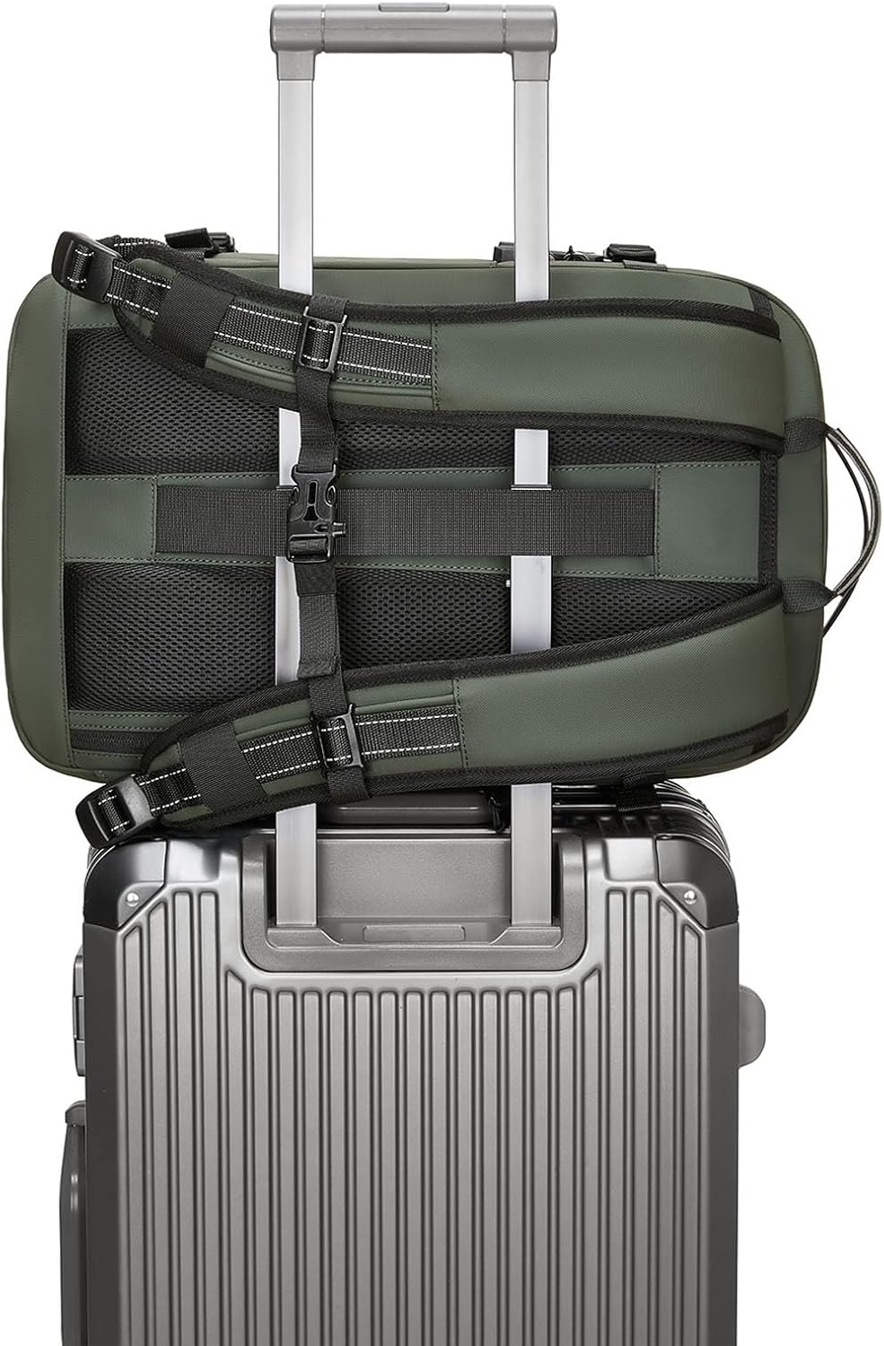 Vacuum Compression Backpack Travel, 60L Expandable Vacuum Backpack Rainproof Vacuum Seal Backpacks, TSA Lock Carry on Luggage Bag, Black - Black image number 2