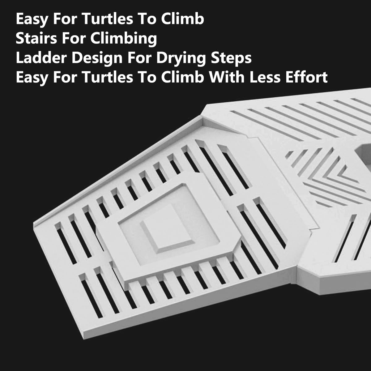 AIMALL 1Pc Tortoise Climbing Platform with Suction Cups Detachable Drying Table for Fish Tank and Turtle Habitat image number 3