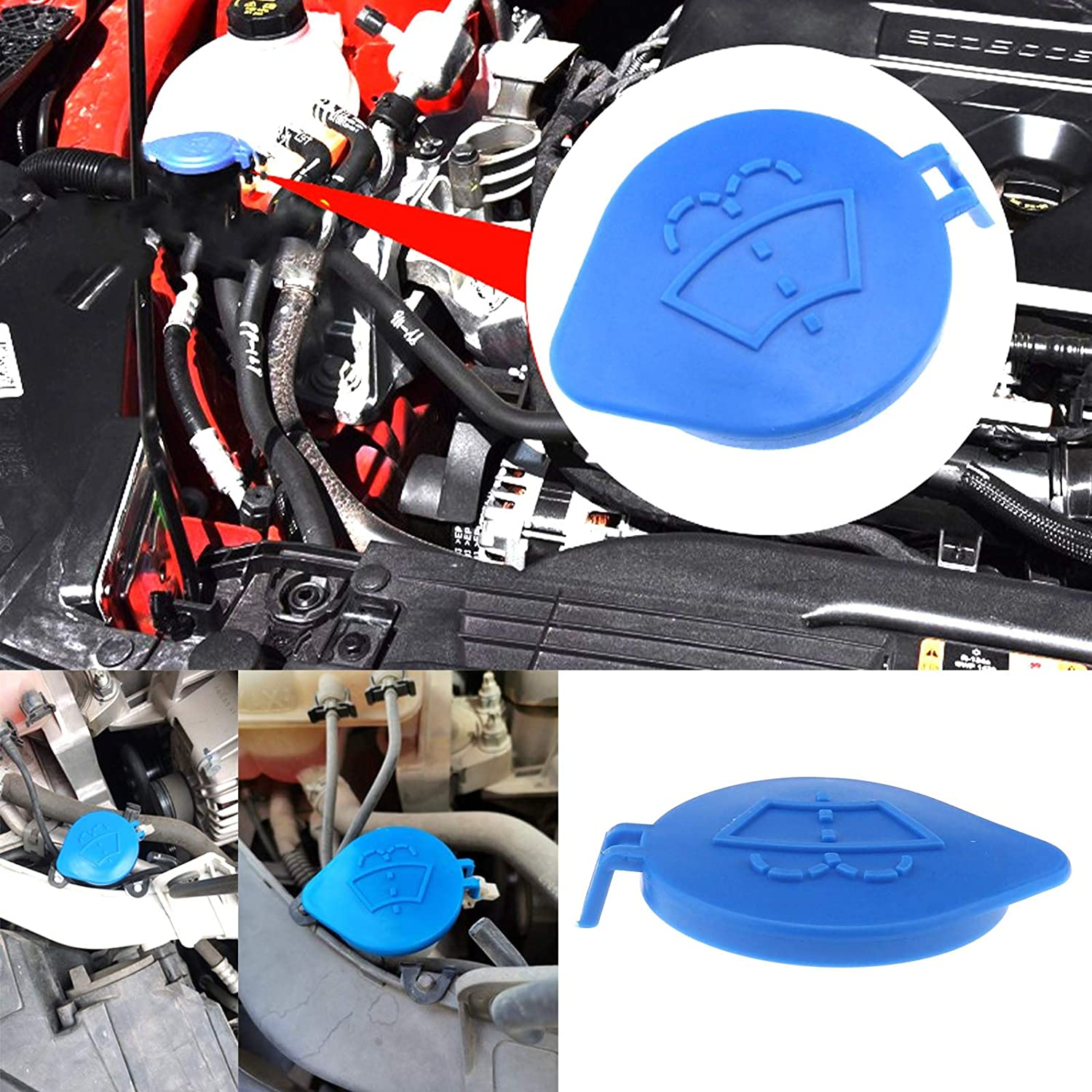 SING F LTD Windshield Washer Fluid Reservoir Lid, Compatible with Ford Focus 2011-2015 1708196 (53Mm Inner Diameter) image number 2