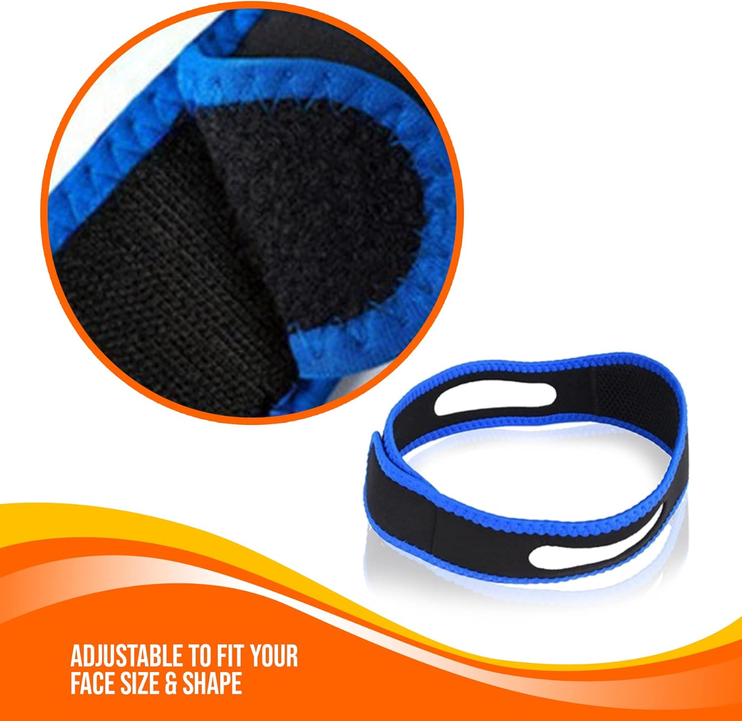 Anti Snoring Chin Strap - Sleeping Aids for Snoring Prevention & Effective Breathing - for Men & Women - by Mobi Lock (BASIC)