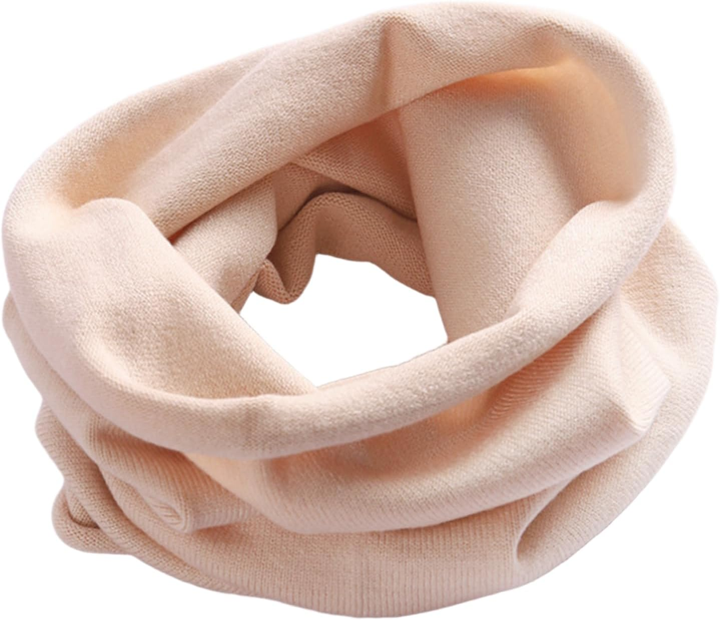 YWTAENOH 100% Cashmere Knitted Loop Scarf Warmer Cold Weather Neck Gaiter Soft Chunky Scarf for Men and Women