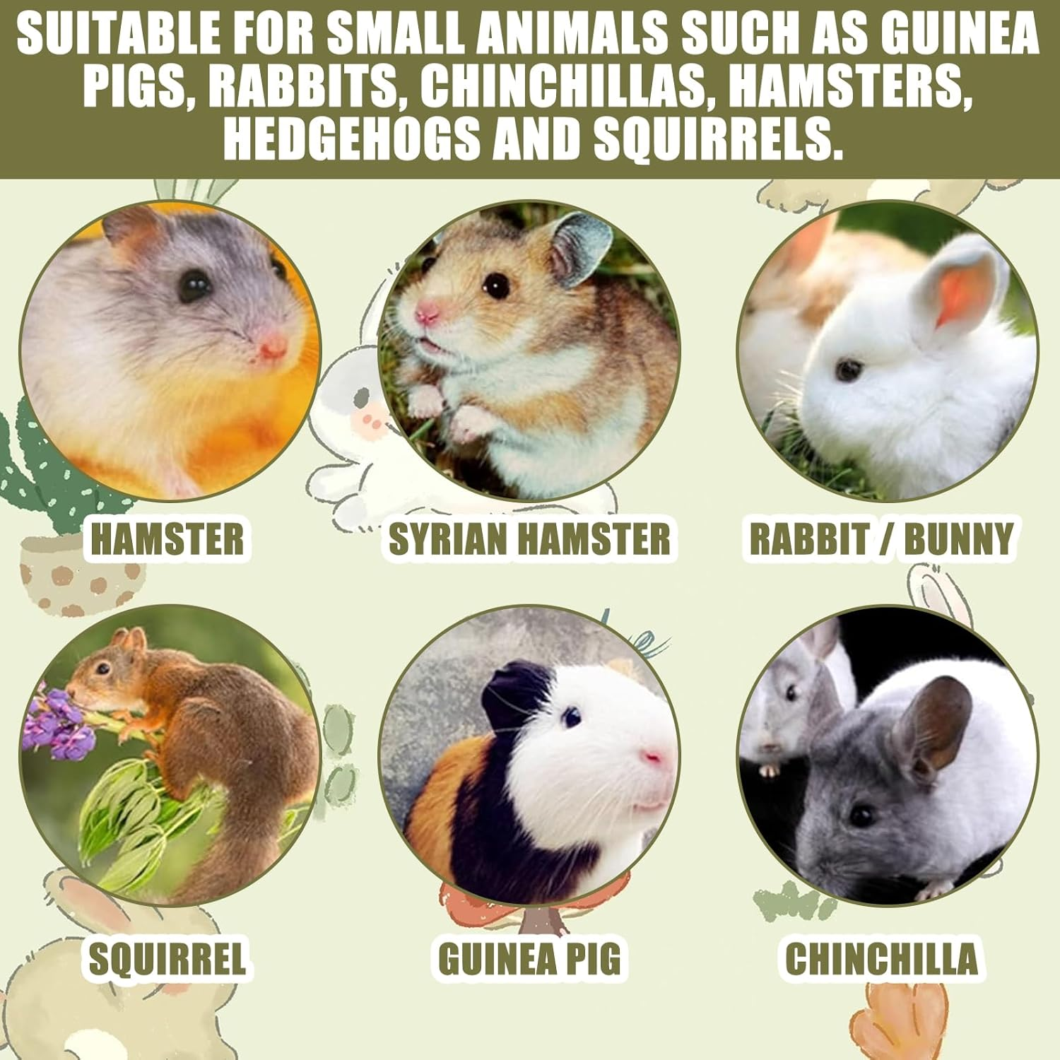 Rabbit Grass Mat, Pack of 5, 28 X 20 Cm Grass Mat, Woven Bed Mat, Small Animal Grass Mats for Hamsters, Animal Chew Toy, Bunny Grass Mat, Natural, Safe and Edible for Rabbits, Guinea Pigs image number 2