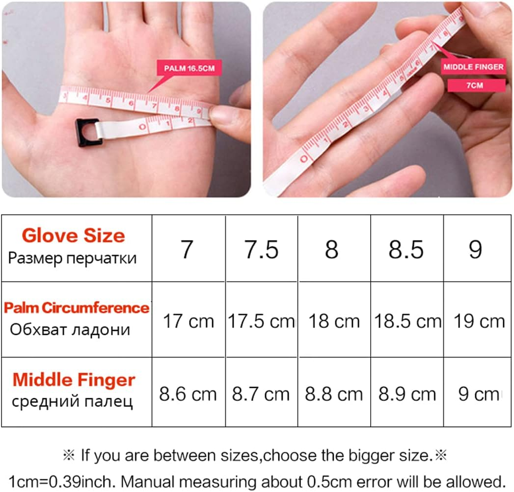 Women'S Black Leather Gloves High-Grade Leather Gloves Women'S Winter Warm Leather Gloves Women image number 3