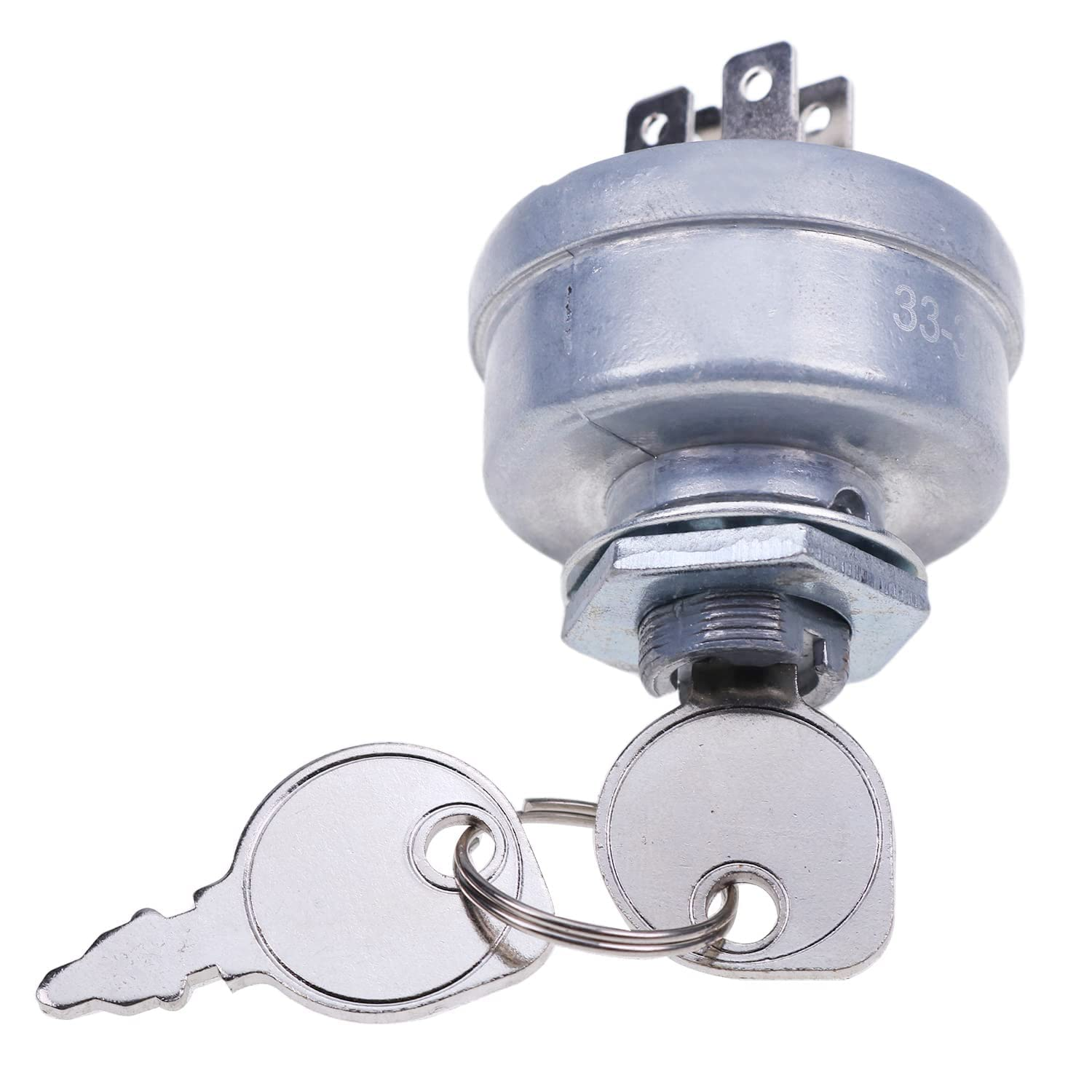 925-0267 STD365402 Craftsmen Riding Lawn Mower Ignition Switch with 3 Position 2 Keys 5 Terminals Fit for MTD Craftsman John Deere Toro Snapper Scag- Replaces 24688 24695 925-0267A 925-0267B 725-026 image number 4