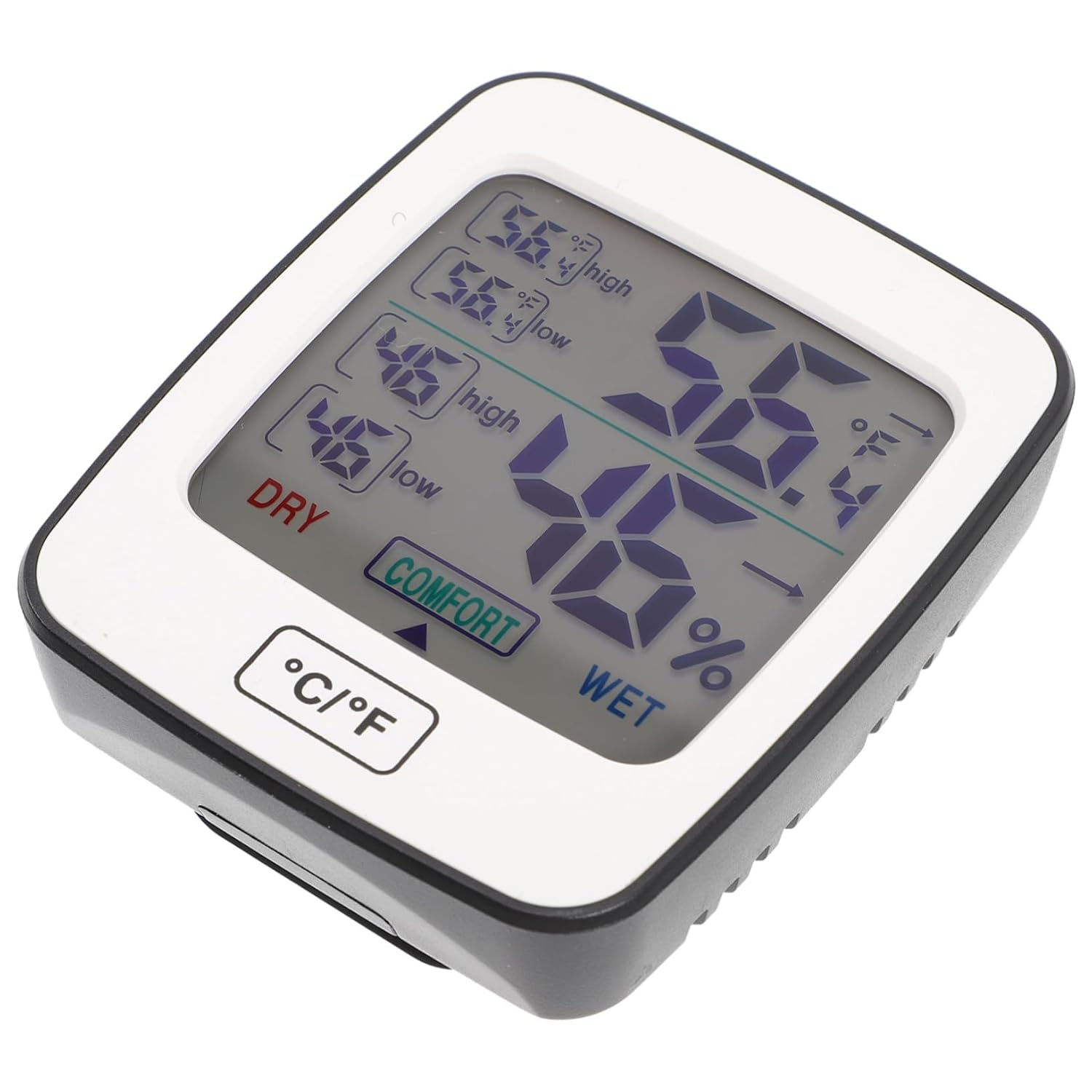 Digital Hygrometer with Large Screen Display for Indoor Temperature and Humidity Monitoring Accurate Abs Material Thermometer for Home Office Kitchen Bedroom and Basement image number 4