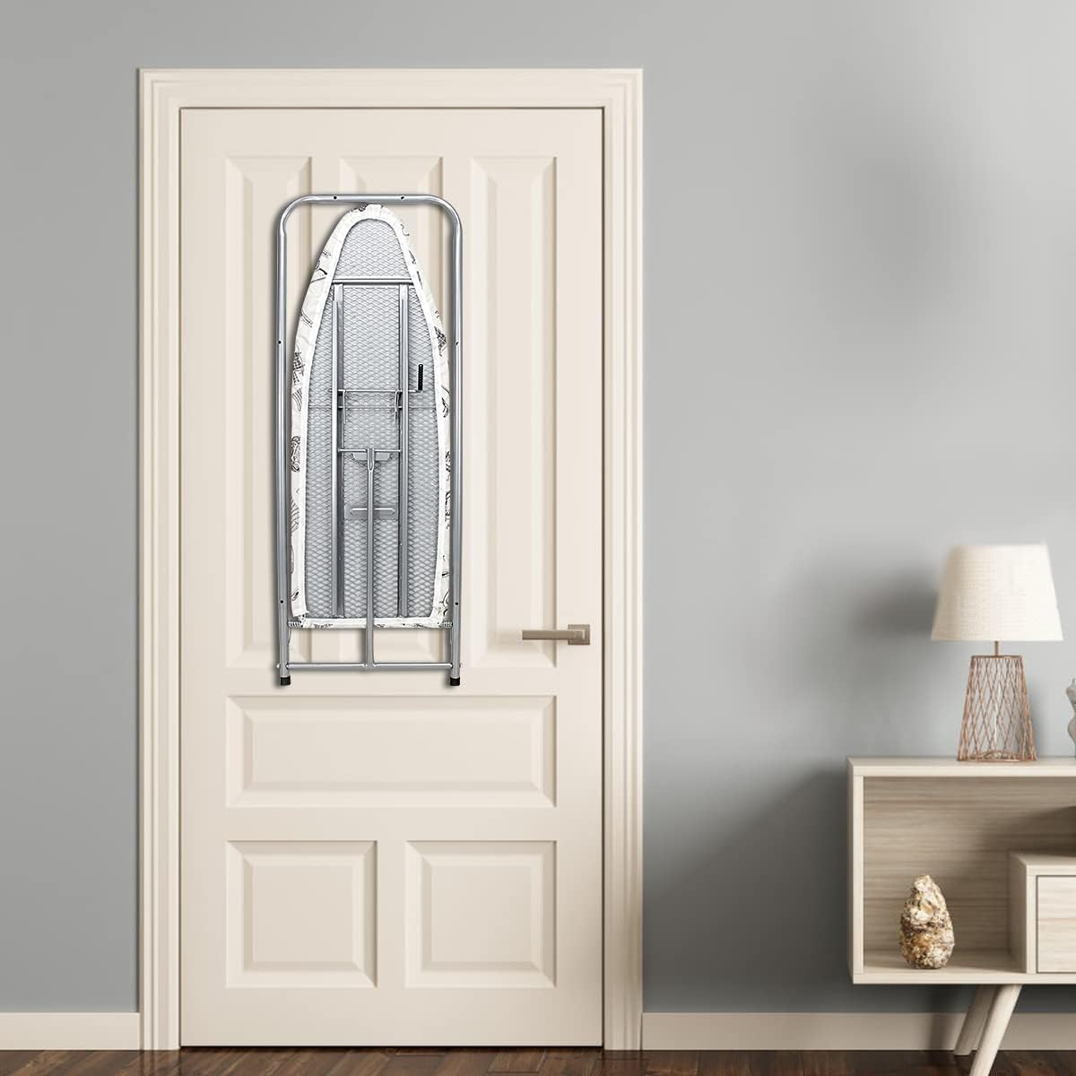 Duwee (37X98Cm) Wall and Door Mounted Ironing Board, Foldable Iron Board save Space with Heat Resistant Cover image number 1