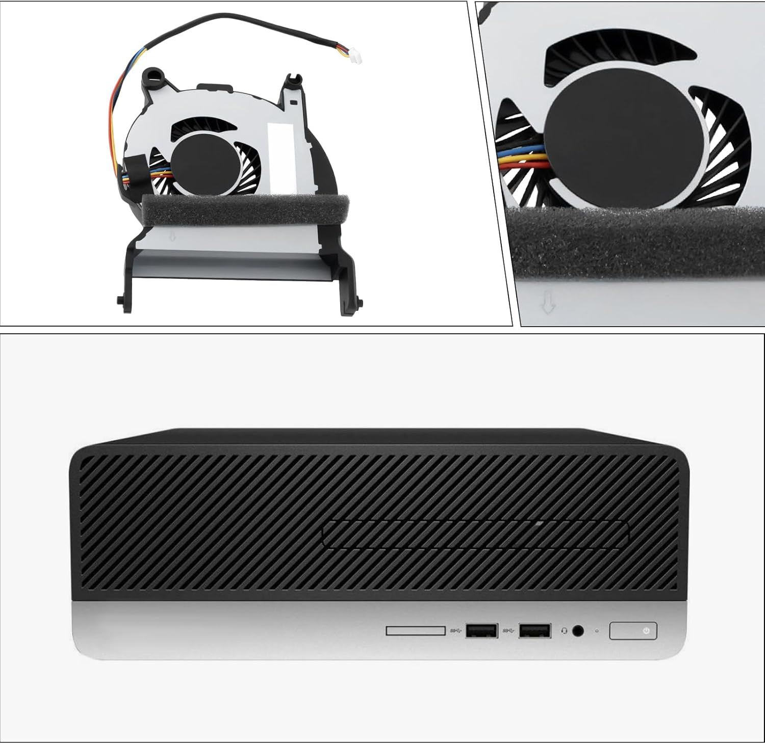 SING F LTD CPU Cooling Fan 12V Compatible with HP Elitedesk 800 G4 Mini PC, Models L19561-001 and L19564-001 image number 3