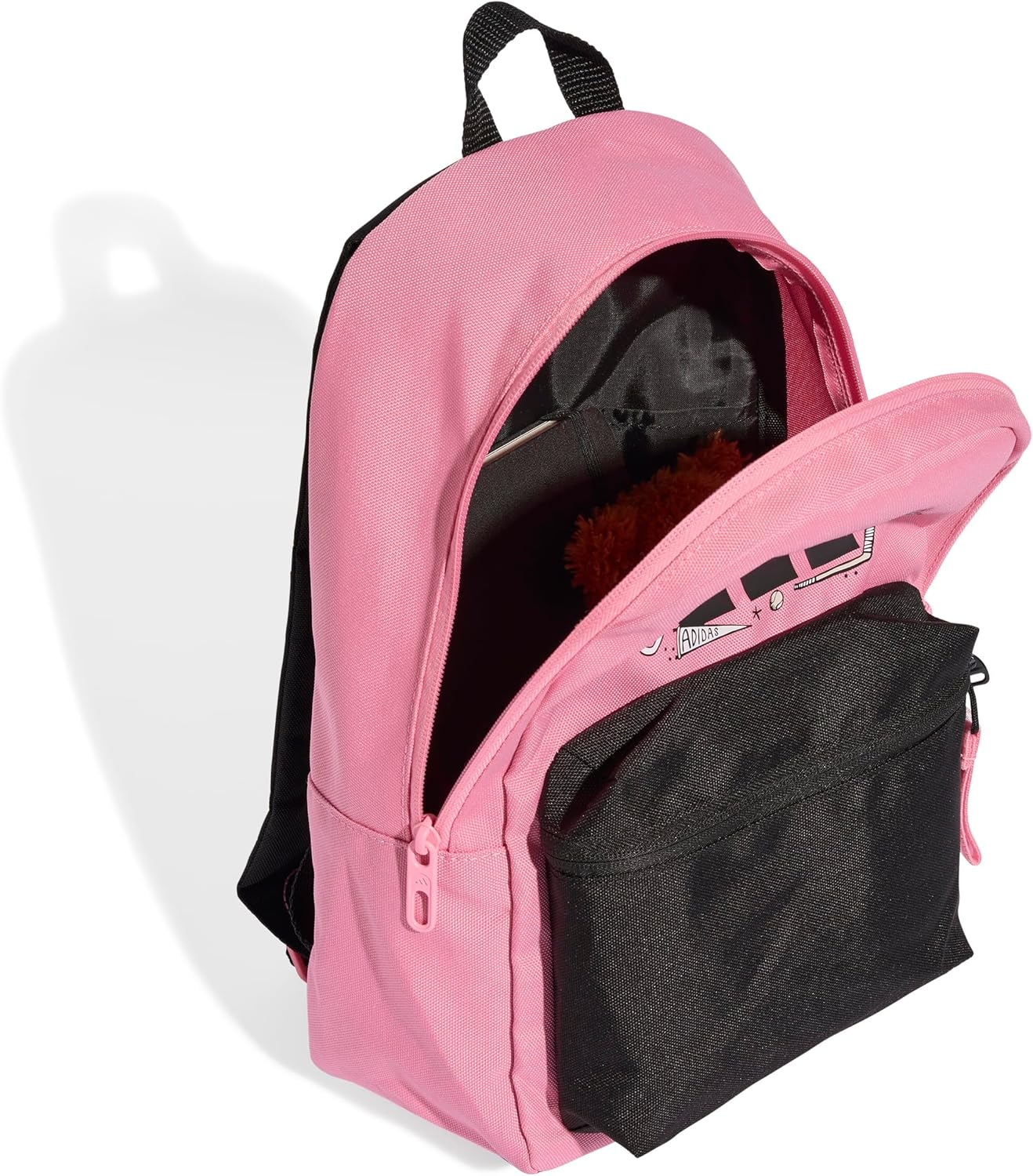 Adidas Performance Little Kids Printed Backpack, Bliss Pink/Black/Black, One Size image number 3