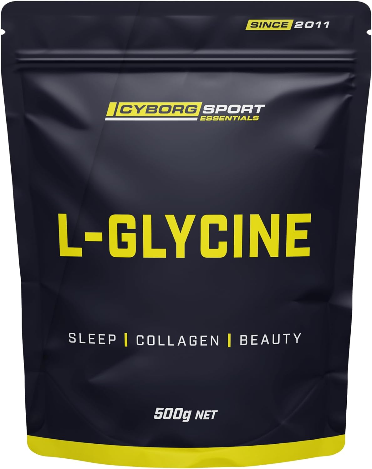 L-GLYCINE 500G - 6 Months Supply - Sleep - Collagen - Beauty - by Cyborg Sport