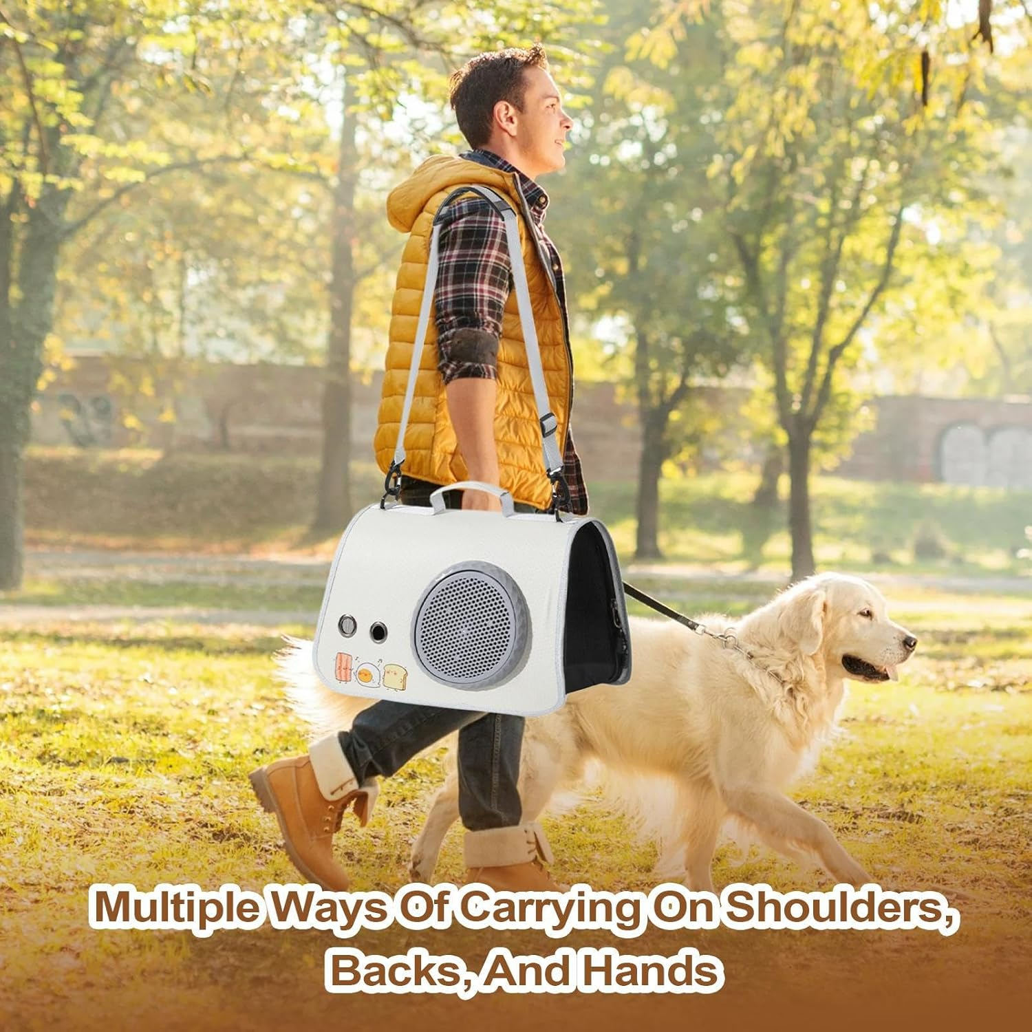 Cat Carrier | Travel Cat Carrier Shoulder Bag - Large Transport Animals Tote with Shoulder Strap Breathable for Adults Men Women Elderly Teens