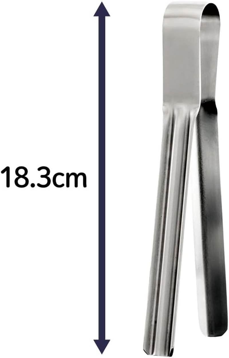 Yoshikawa AS0061 EAT-CO Shibolu Squeeze Tongs, Retort Pouch, Total Length 7.2 Inches (18.3 Cm), Stainless Steel, Made in Japan image number 2