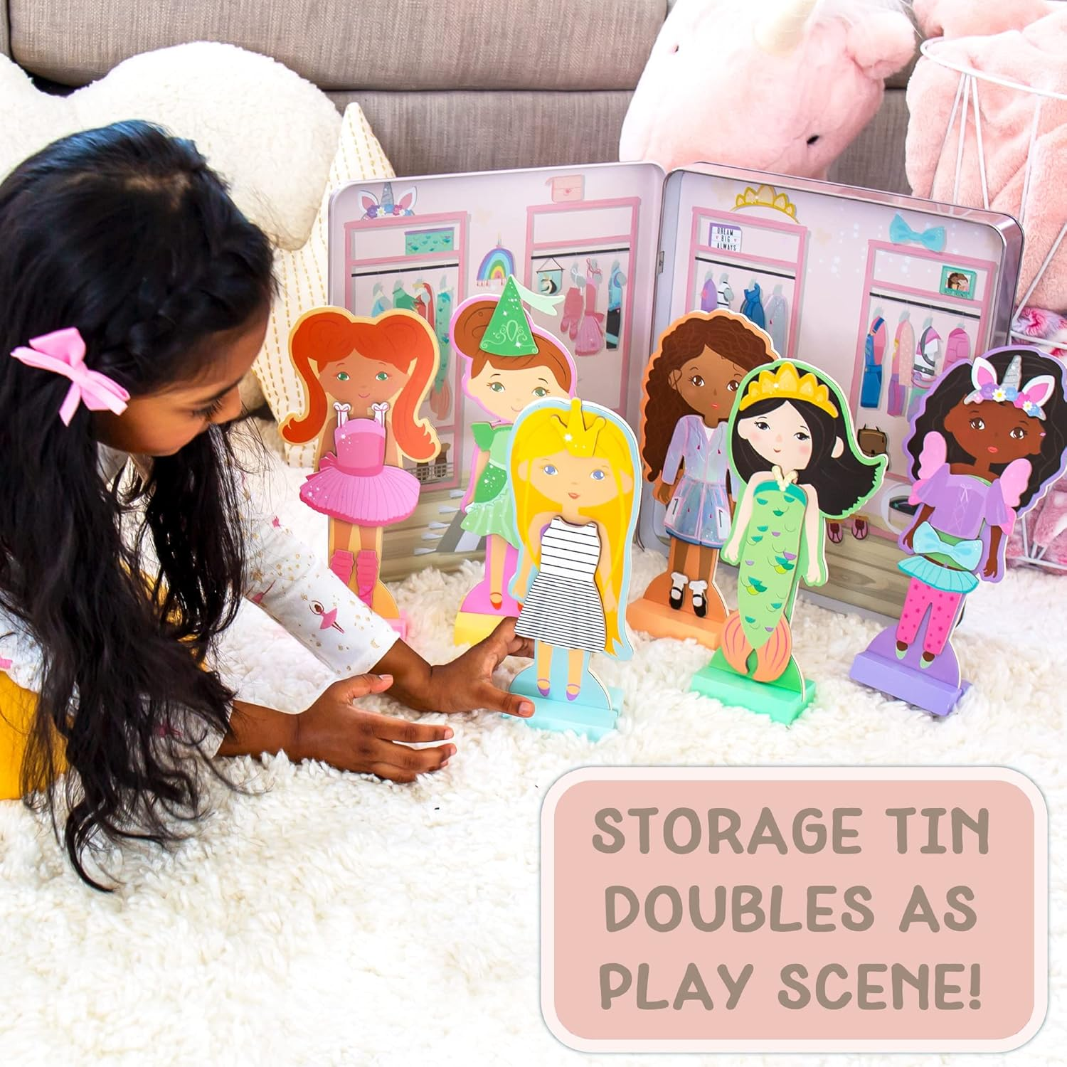 Story Magic 1536378 Wooden Dress up Dolls, Other