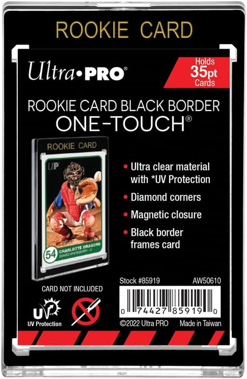 Ultra Pro 35PT Rookie Black Border UV One-Touch Magnetic Card Holder