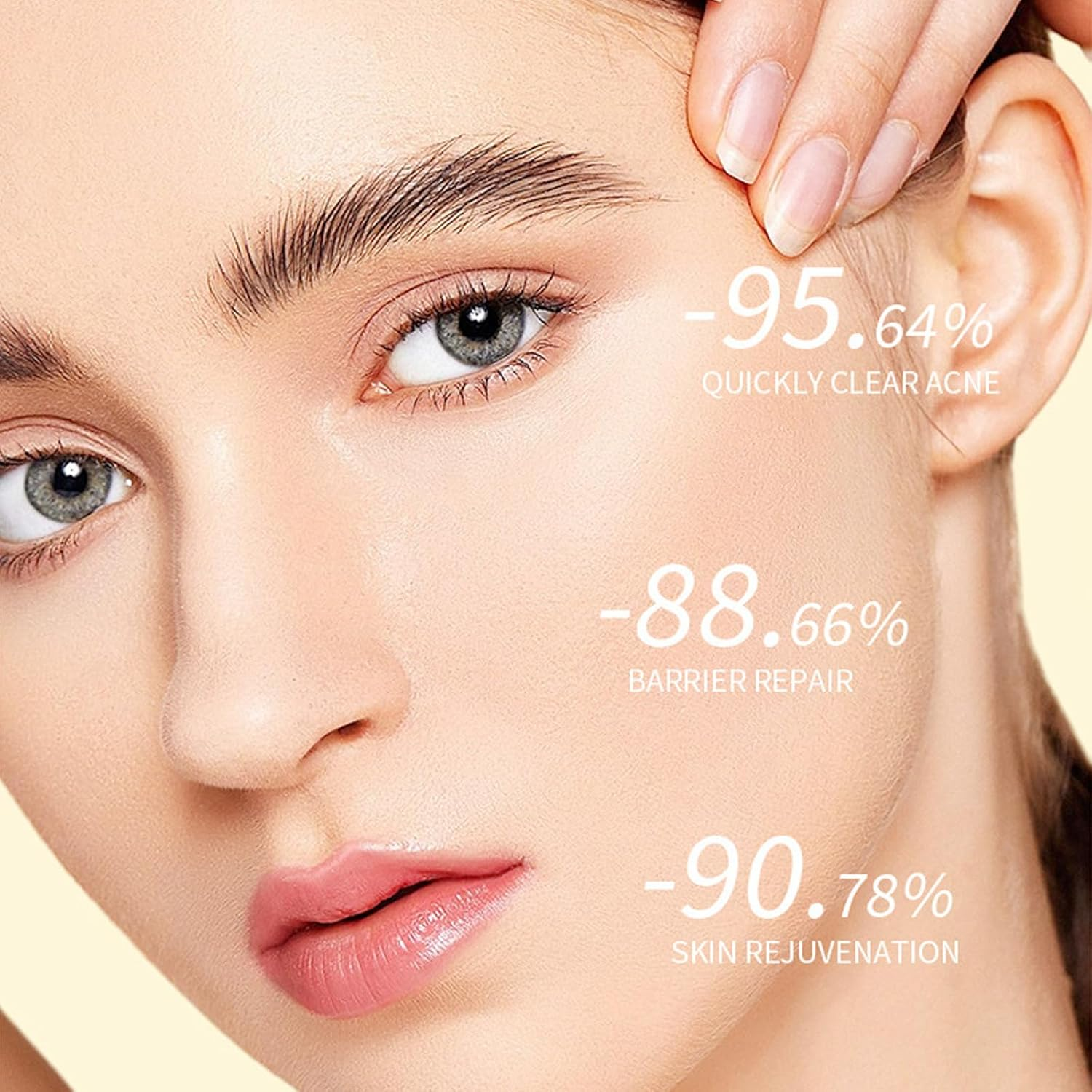 9Pcs Hydrating Sheet Masks Set - Vitamin C (3) + Hyaluronic Acid (3) + Centella (3) - Brightening, Moisturizing & Soothing Facial Mask for All Skin Types image number 4