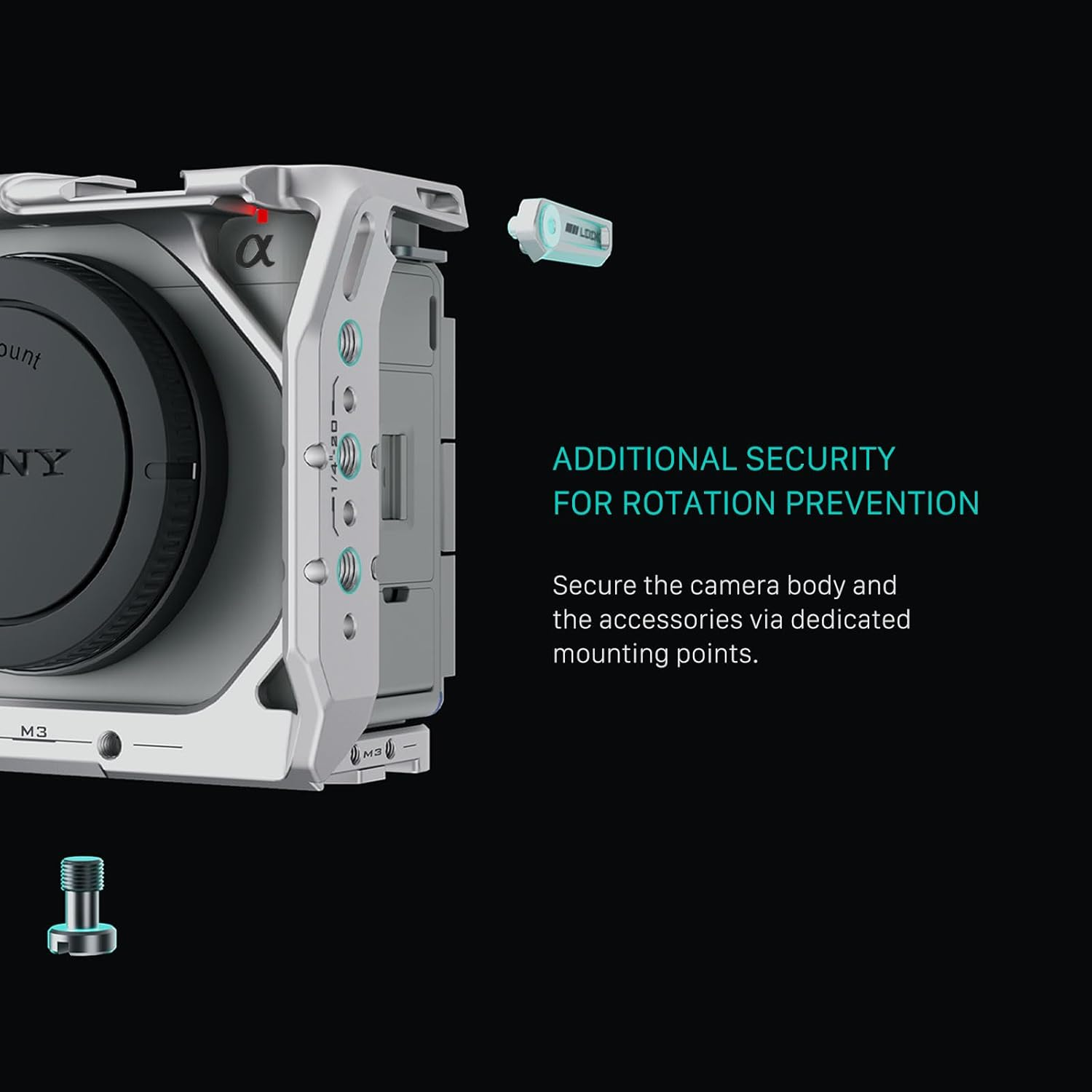 Tilta Full Camera Cage Compatible with Sony ZV-E1 (Silver) image number 2