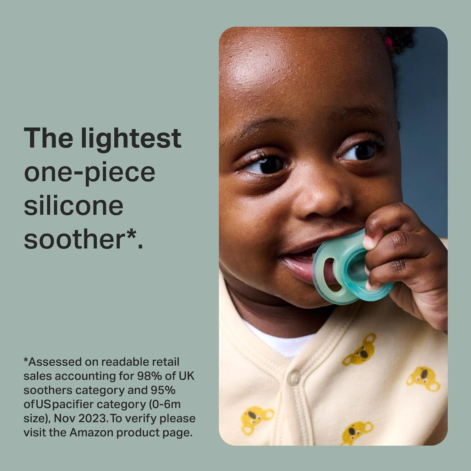 Tommee Tippee Ultra-Light Stayput Night Glow Soother, 18-36M, 2 Pack, Soft Skin Feel, Extra Air Flow image number 3