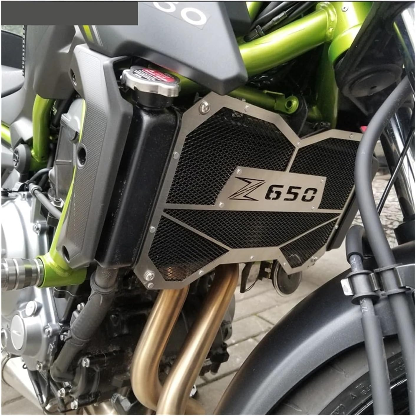 Compatible with Z650 Z 650 Ninja 650 2017 2018 2019 2020 2021 2022 2023 Motorcycle Oil Water Cooler Grille Cover Radiator Guard (Color : Black, Size : Ninja 650) image number 4