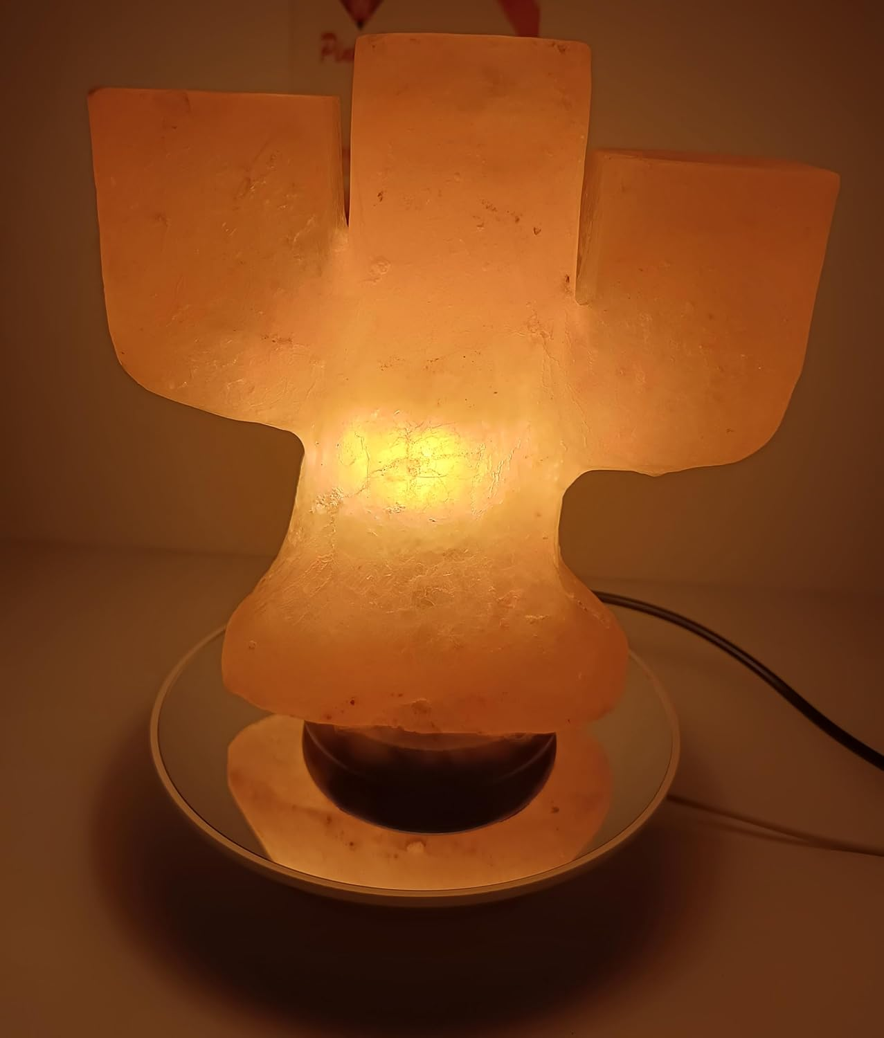 3-4 KG Himalayan Premium Natural Candle Light Holder Salt Lamp 100% Authentic, Beautifully Hand Crafted Candle Light Holder Salt Lamp Comes with Complete Electric Fitting image number 1