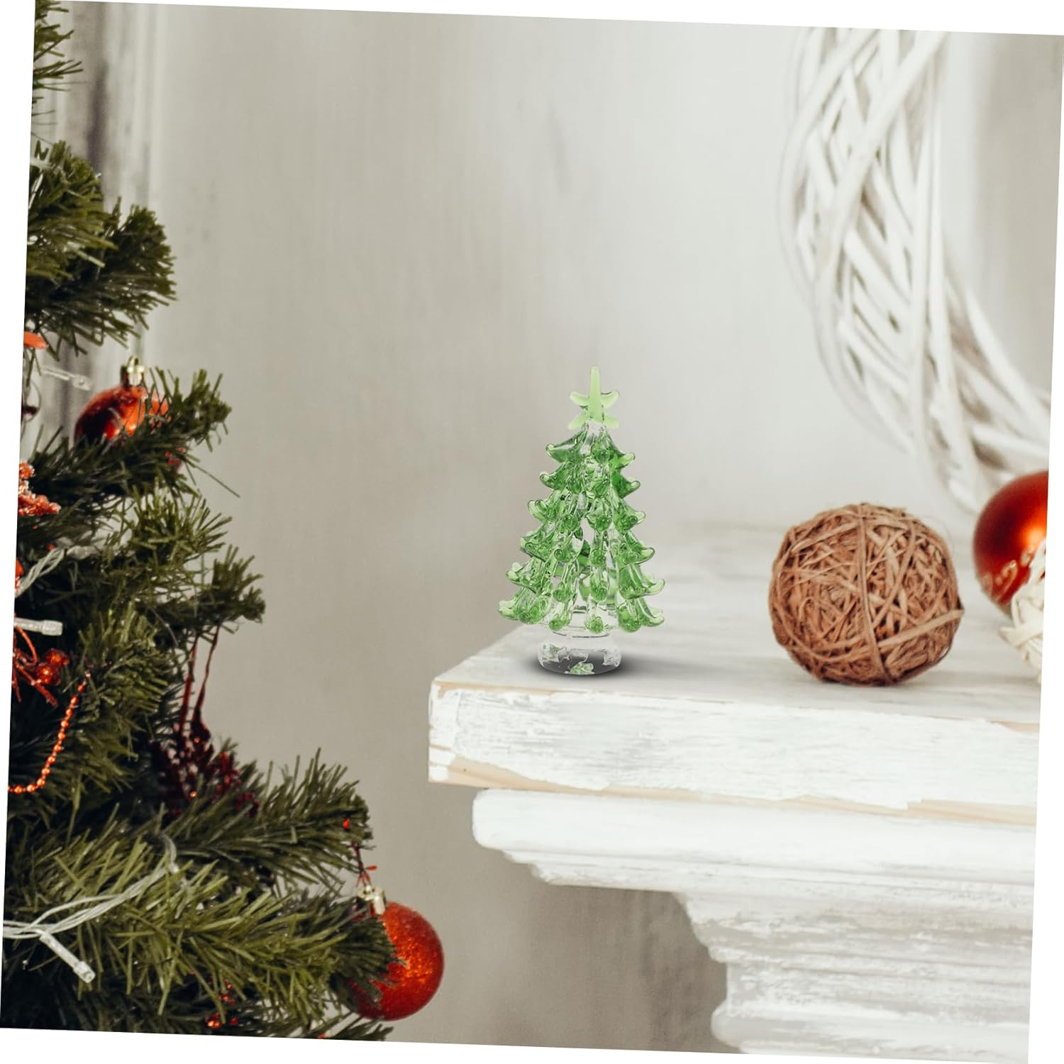 CANIGHT Mini Crystal Christmas Tree Decoration Tabletop Holiday Decor for Home Office and Parties Festive Centerpiece for Christmas and Year Celebrations image number 2