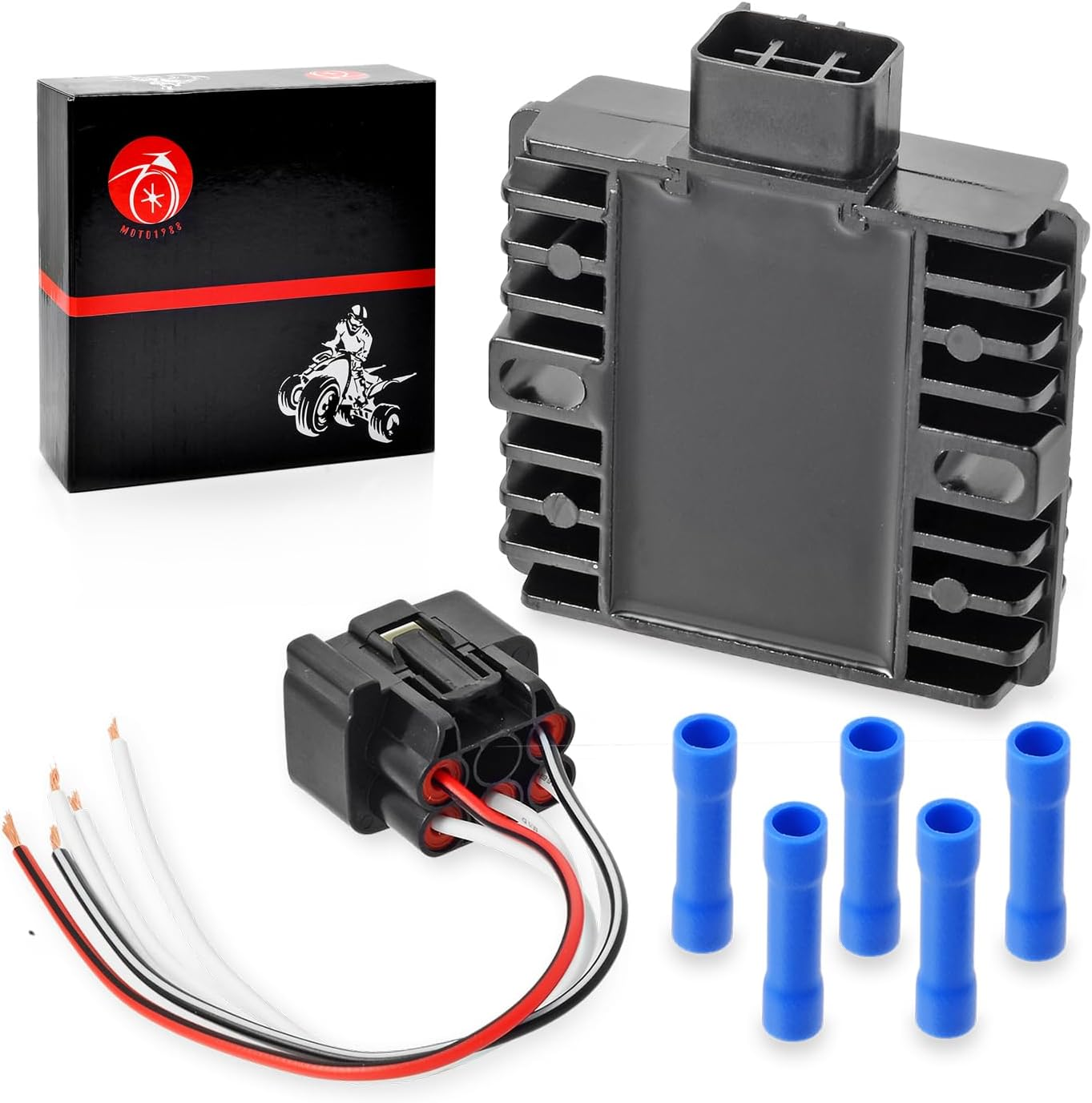 Voltage Regulator Rectifier & Plug for YAMAHA V-Star 650 1100 XVS650 XVS1100 Road Star XV1600 XV1700 Royal Star XVZ1300 YZF R6 WR250E WR250X SR400 image number 5