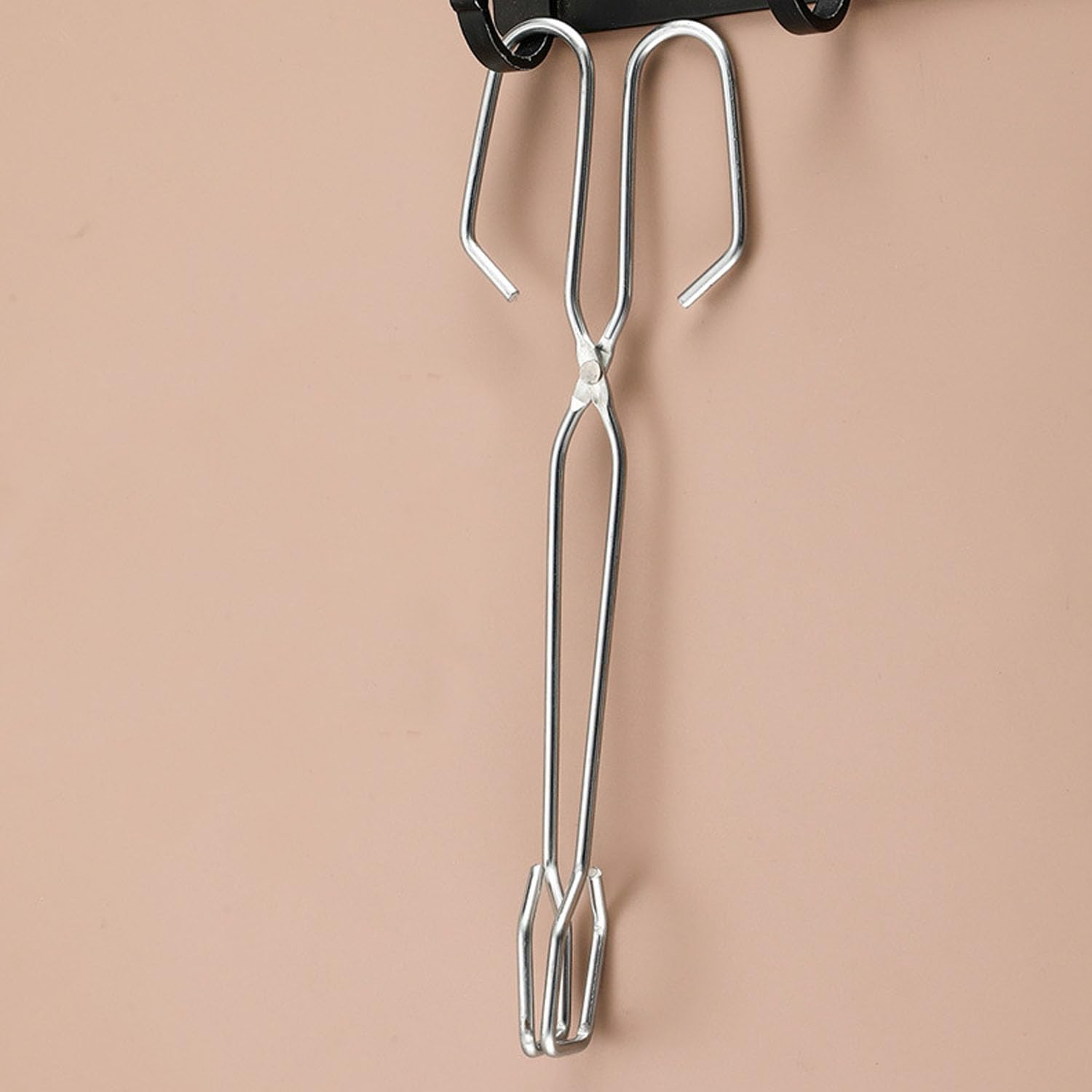 Scissor Cooking Tongs 2 PCS, Stainless Steel Kitchen Food Tongs for Cooking, Metal Barbecue Bread Buffet Pliers, Heat Resistant for BBQ and Cooking image number 5