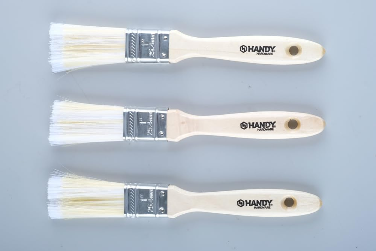 Handy Hardware Wooden Handle Paint Brush, 25 Mm Size (Pack of 3) image number 2