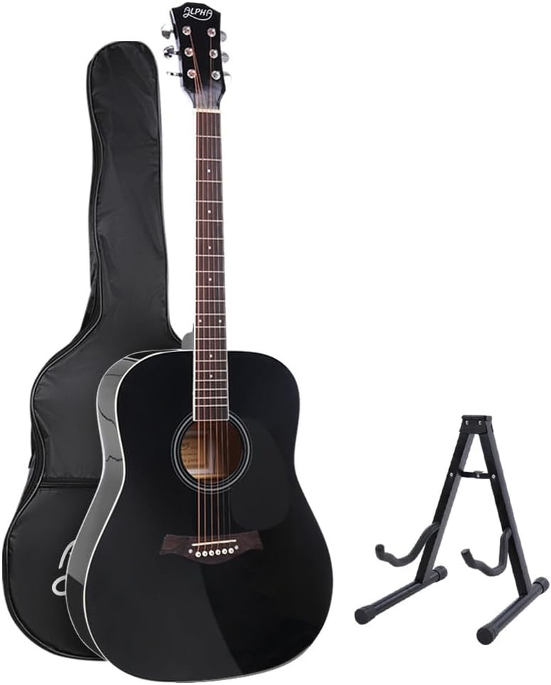 41 Inch Acoustic Guitar Wooden with Carry Bag ALPHA - Natural