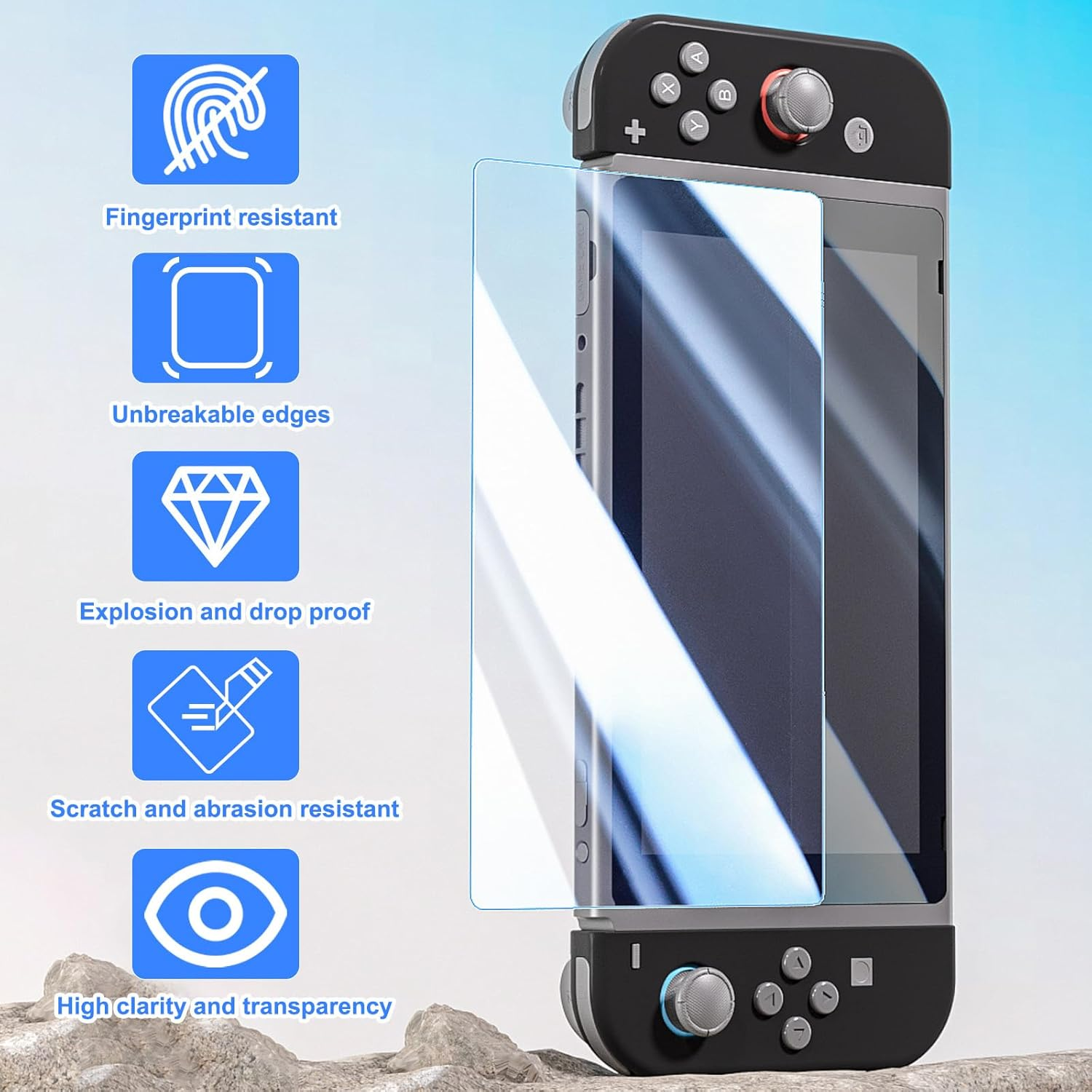 Screen Protector Glass for Nintendo Switch 2 2025 with [Alignment Frame], Premium Tempered Glass（2 Pack） image number 6