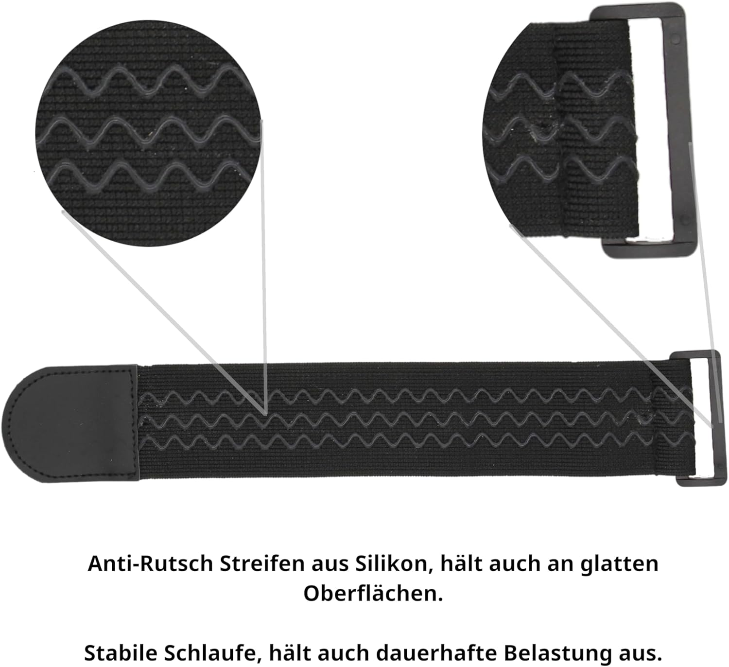 HOBICHT - 2 X Child Safety Tap Single Lever Mixer Elastic Strap with Velcro Fastener Non-Slip Silicone Protection Fitting Child Safety Lock Kitchen Bathroom Child Safe Safety Protection (Black, 30) image number 5