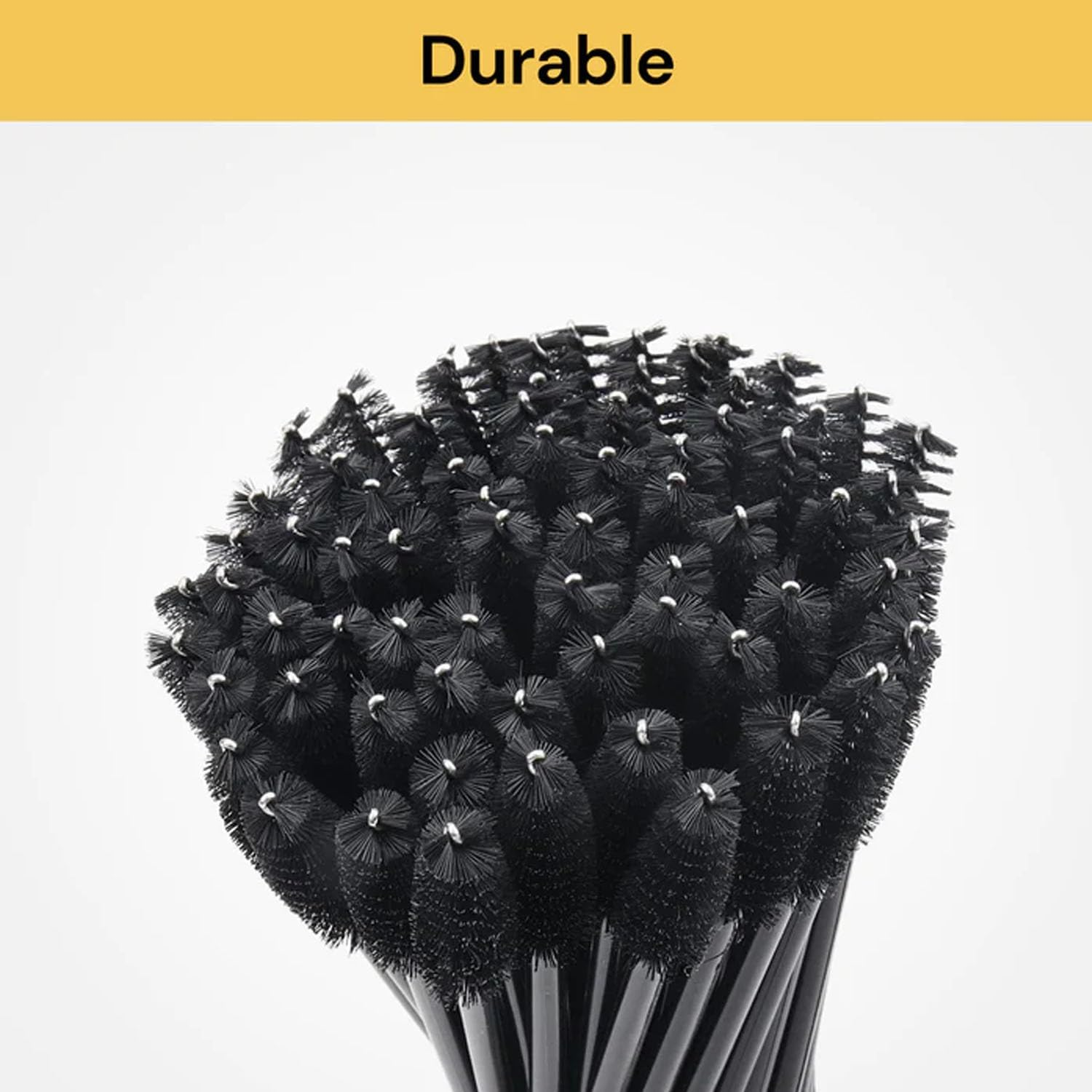 EZONEDEAL 100PCS Mascara Wands, Eyelash Brushes, Mascara Wand Applicator Makeup Kits, Extension Makeup Brush Tool, Eyelash Spoolies Brushes for Eyelash Extensions and Eyebrows (BLACK) image number 2