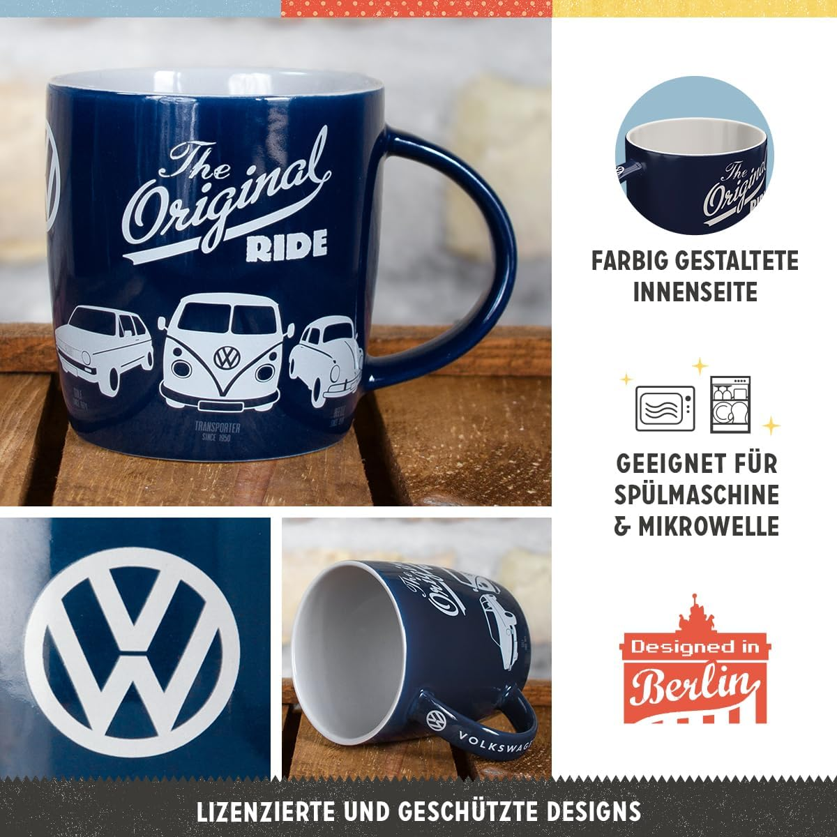 Nostalgic Art Ceramic 43043 - Volkswagen - VW - the Original Ride, Mug - Vintage Design. image number 4