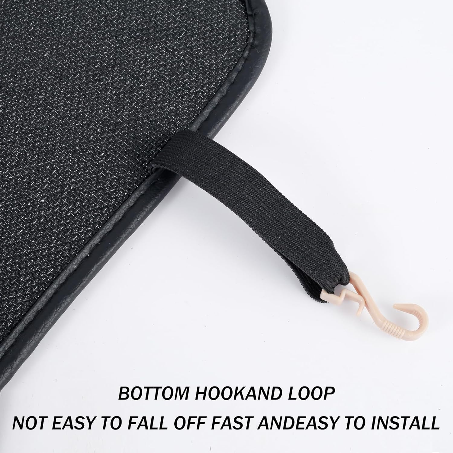 2Pcs Car Kick Mats Leather Backseat Protector Pad with Storage Bag Waterproof Auto Back Seat Covers Prevent Dirt and Trampling Universal Car Back Seat Protector Mat for Car image number 2