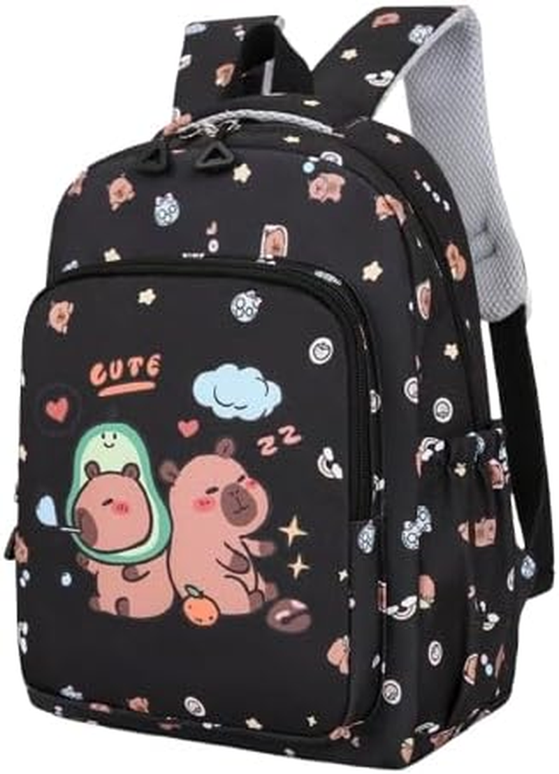 Generico Capybara Bag - Kids Shut off - Cartoon Book Set | Capybara Pencil Case, Lunch for School Travel and Daily Use, Lightweight Organizer for Students and Teenagers image number 5