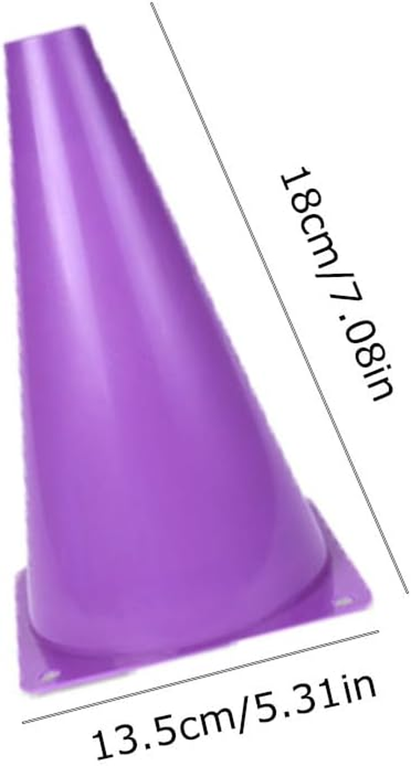 12 Pcs Soccer Cones, 7 Inch Football Training Cones, Cones Sports Training Agility Field Marker Cones, Place Multipurpose Training Cones, Indoor Outdoor Activity Events Games Obstacle Course(5Colors) image number 4