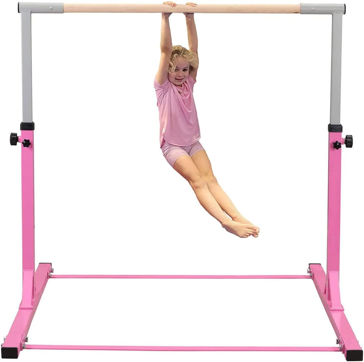 Gymnastic Bar Kids Horizontal Bar Gymnast High Bars Home Gym Equipment Beech Wood image number 6
