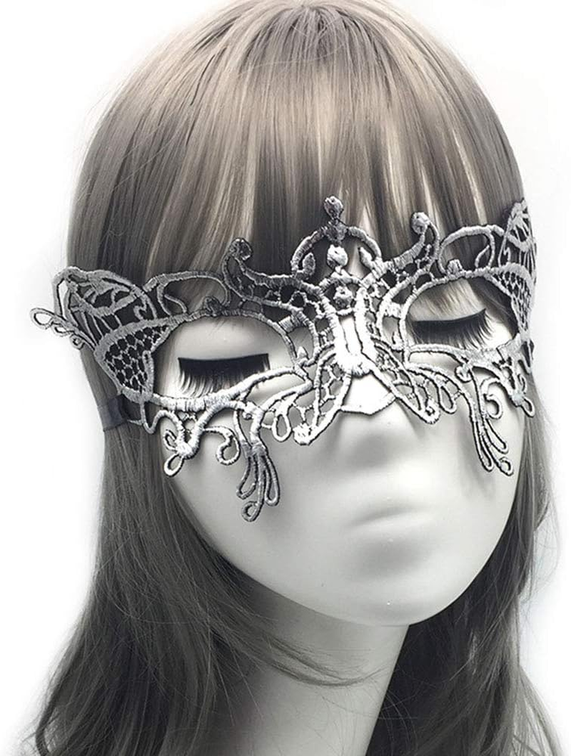 Imapo 3 Pack Masquerade Mask for Women, Girl'S Sexy Lace Venetian Style Eye Masks for Cosplay Mardi Gras Halloween Party Costume Ball image number 4