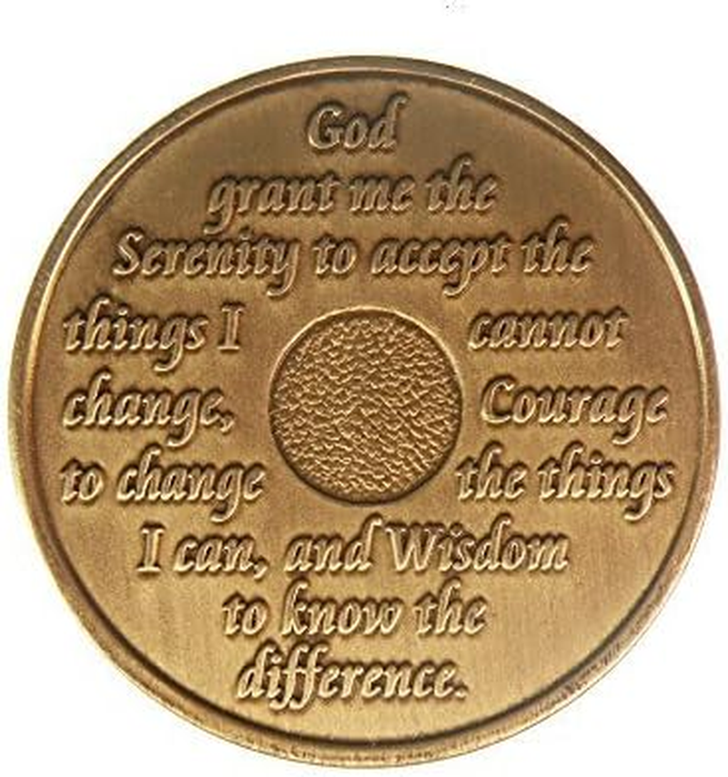 5 Year Bronze AA (Alcoholics Anonymous) - Sober / Sobriety / Birthday / Anniversary / Recovery / Medallion / Coin / Chip by Generic