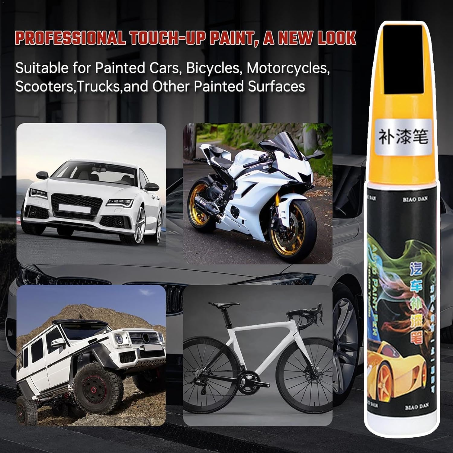 Car Scratch Paint Pen | Automotive Car Repair Pen - Fill Paint Pen Car, Convenient Auto Touch-Up Paint for Erase Car Scratches image number 3