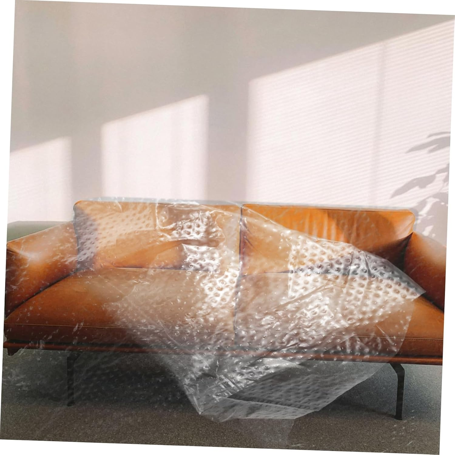 3 Rolls Paint Masking Film Pre-Taped Adhesive, Protective Plastic Sheeting for Furniture and Auto Body, Dustproof Covering for Painting and Renovation, 30Cm 40Cm 55Cm Each image number 2