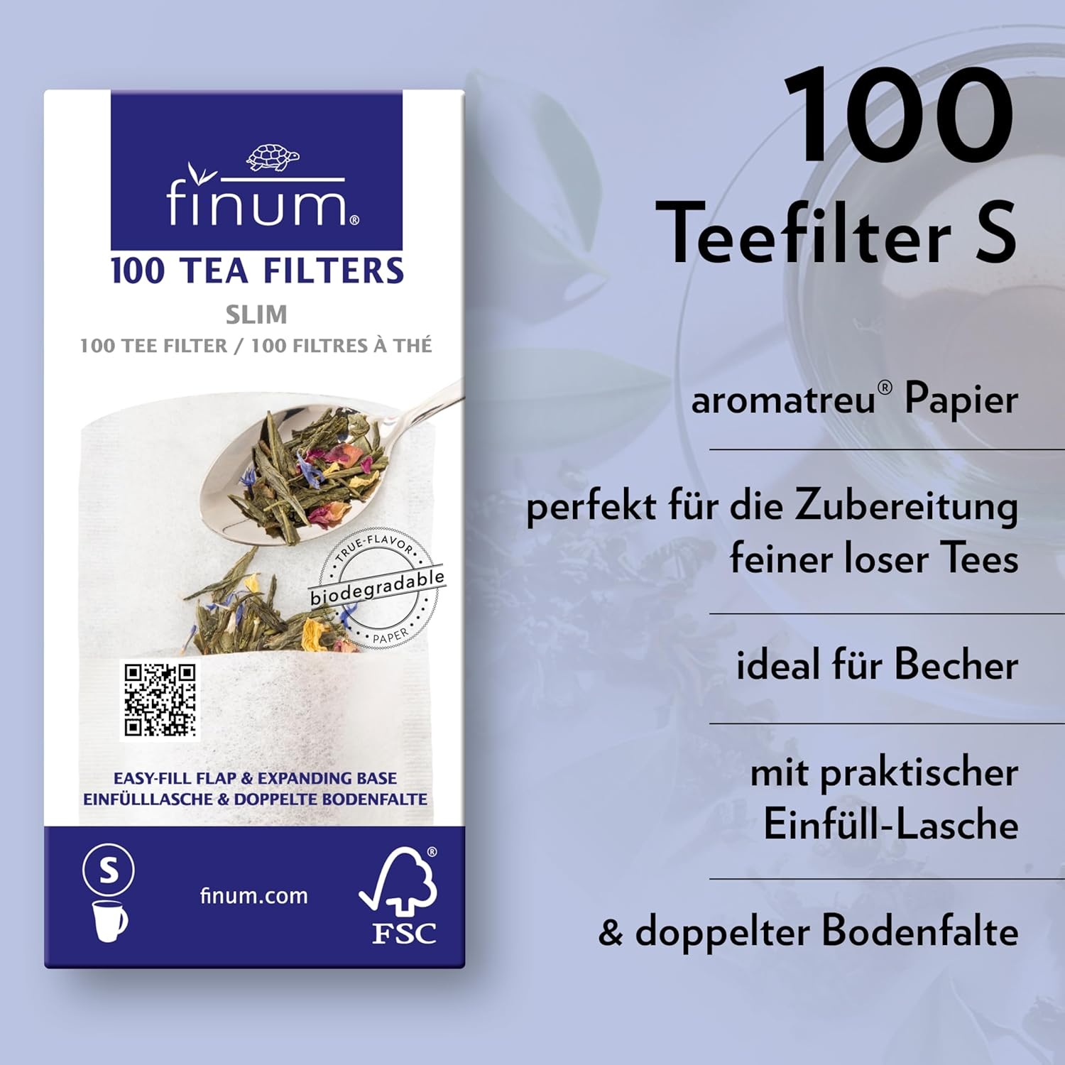 Finum 100 Tea Filters Slim image number 4