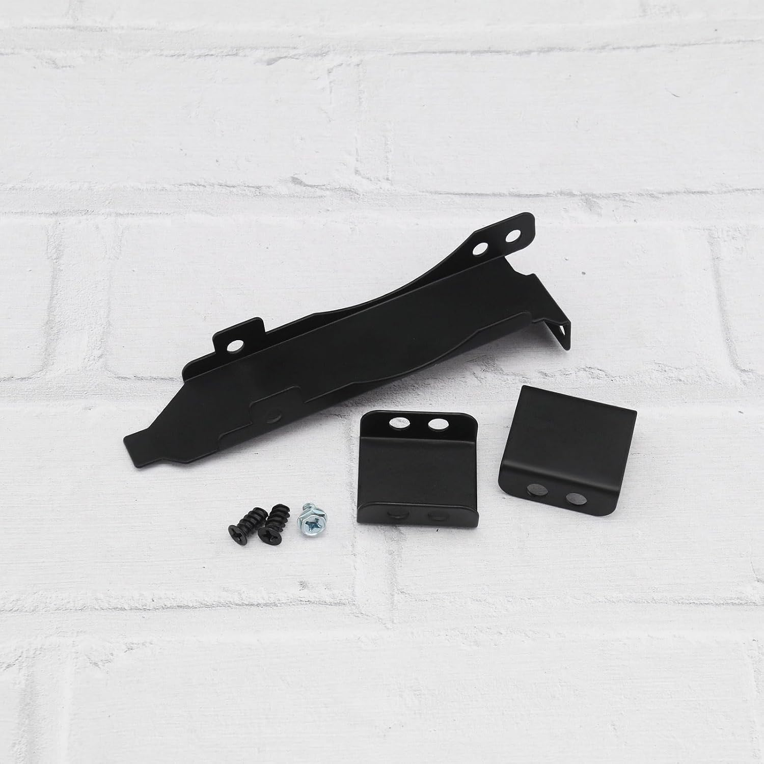 LT Easiyl 1 Set PCI Heat Sink Dual Fan Brackets Metal Graphics Card Cooling Slot Brackets for One or Two 80Mm or 90Mm Fan Mount Computer Chassis Brackets Black