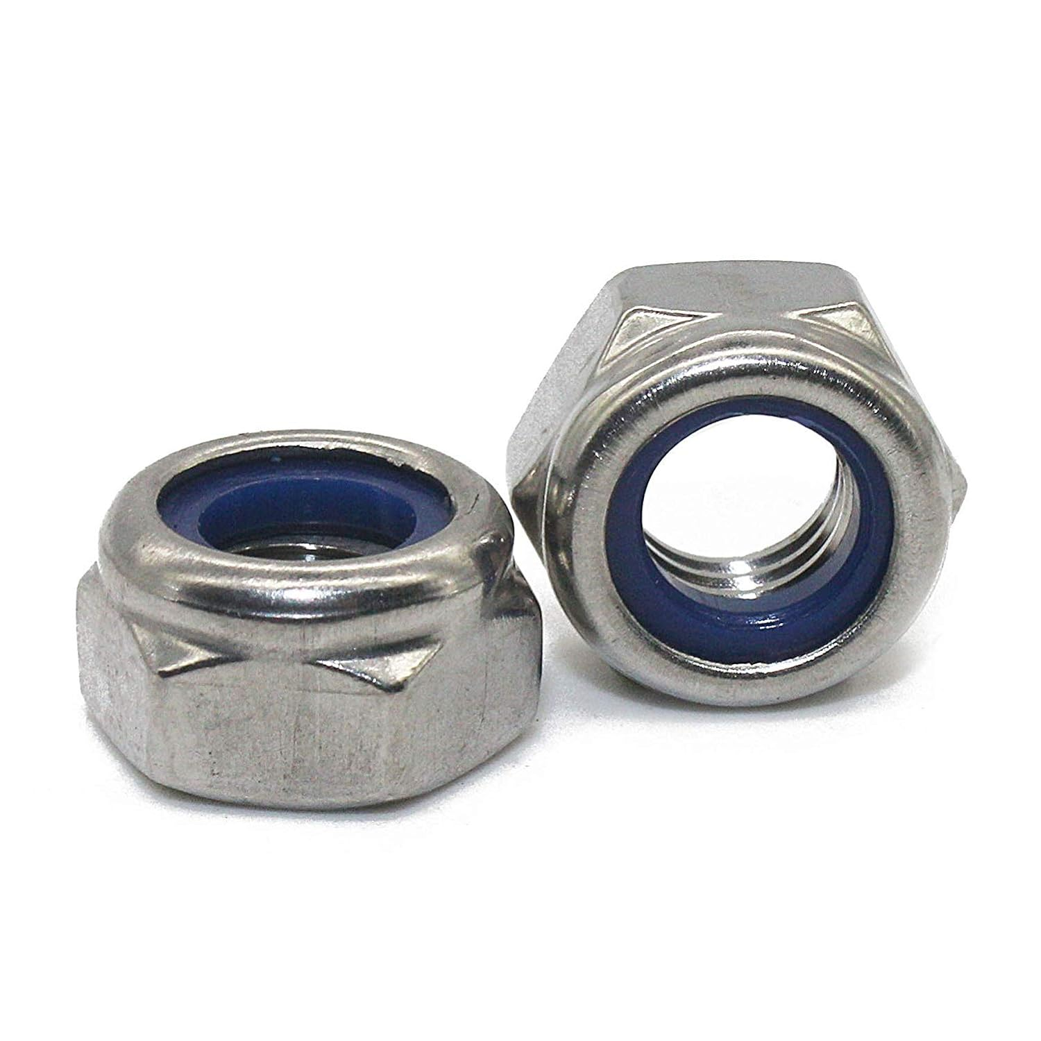 Locking Nuts M5 DIN 985 V2A Stainless Steel Clamping Nuts Stop Nuts Pack of 100 image number 1