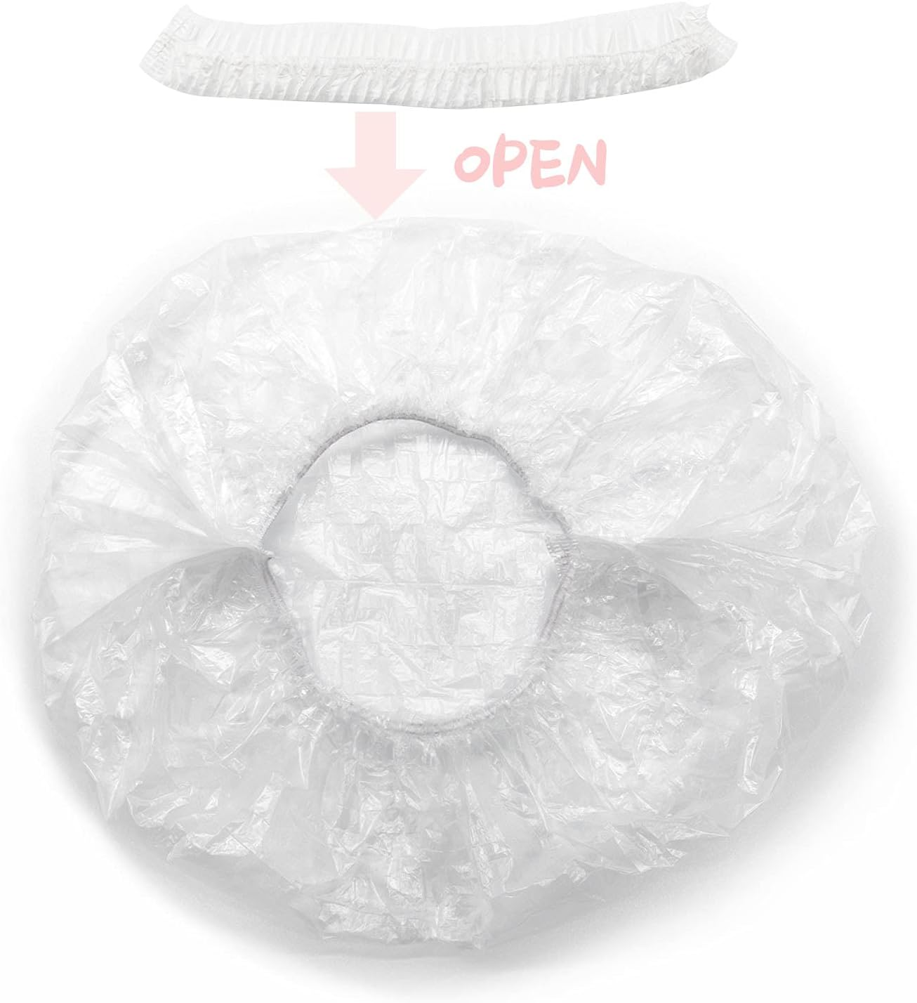 2 PCS Holes Opened Hair Dye Cap Highlight Kit with Hook Silicone Highlighting Cap Smooth Highlights at Home Lowlights Reuseable Beauty Hair Care Kits (White) image number 2